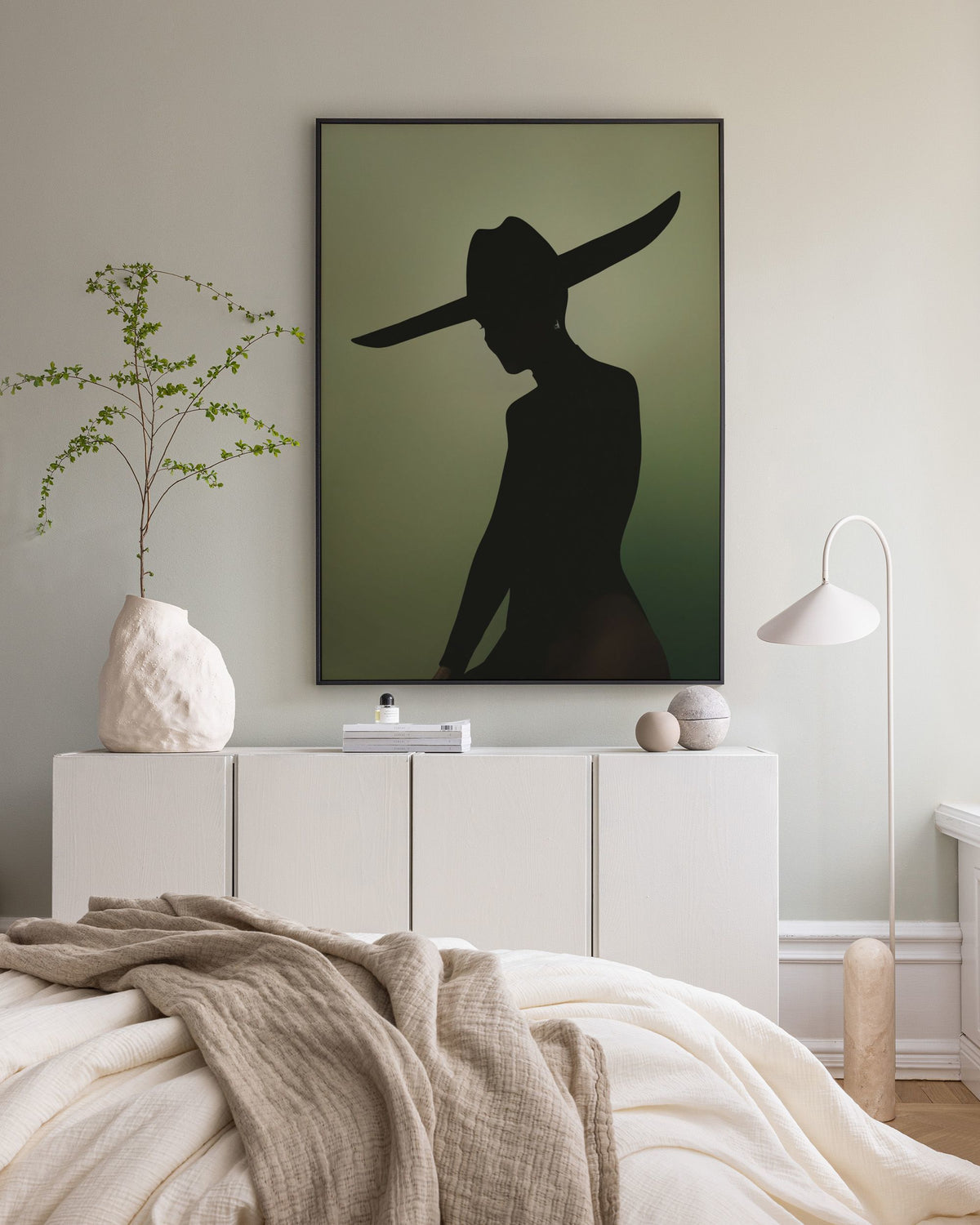 Silhouette Sheriff Canvas print