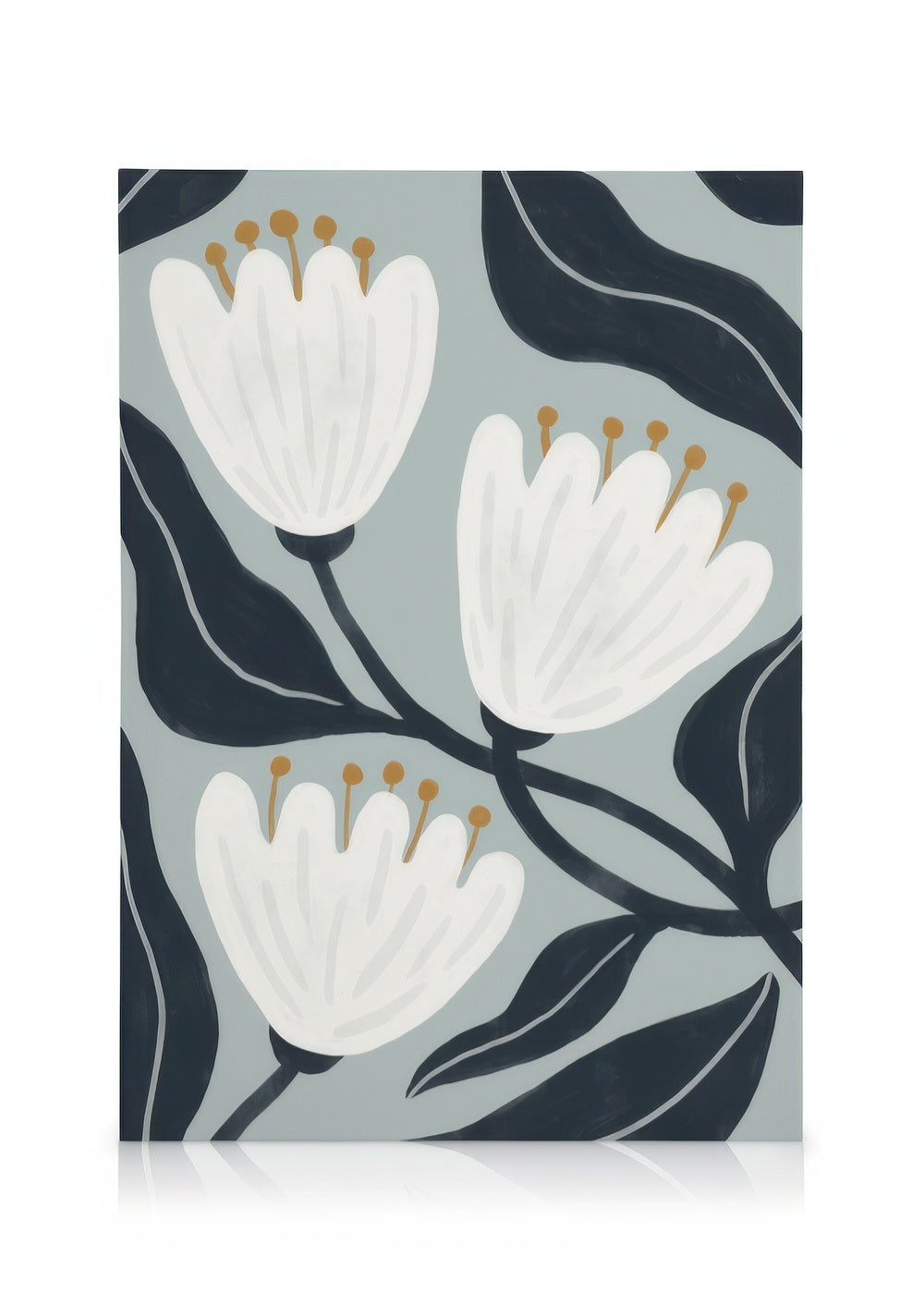 Graphic Florals No1 Canvas print