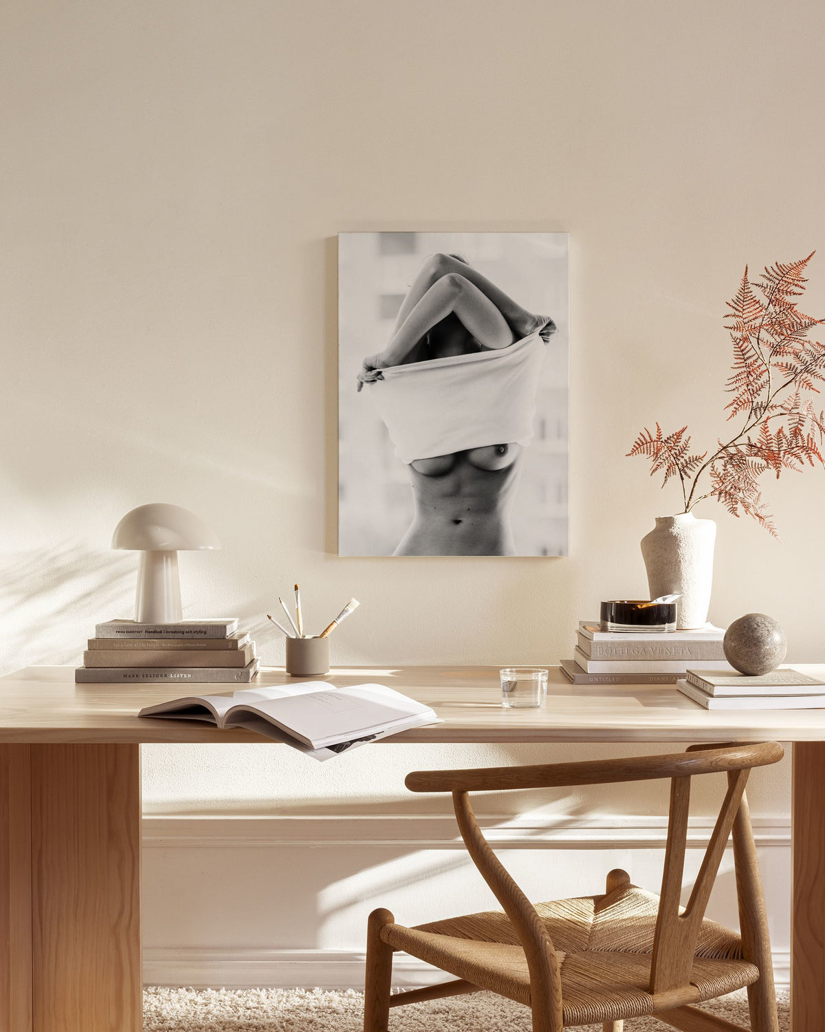 Getting Undressed Canvas print