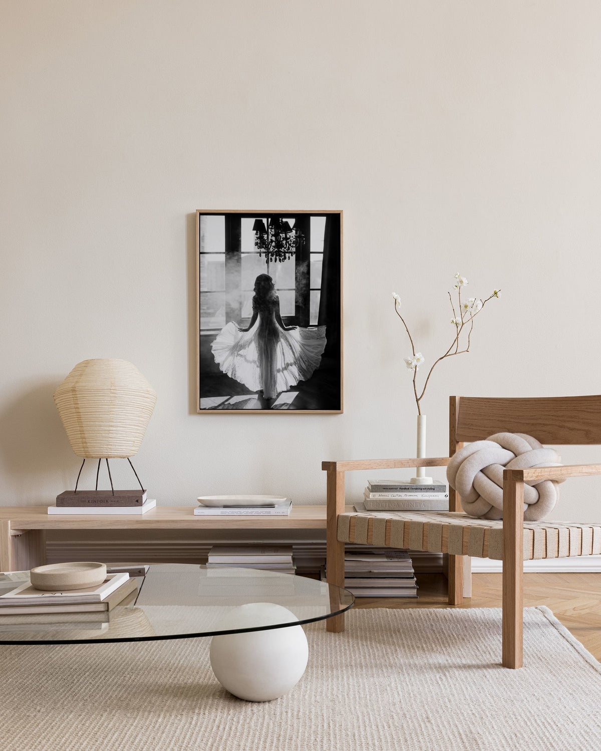 White Dress Canvas print