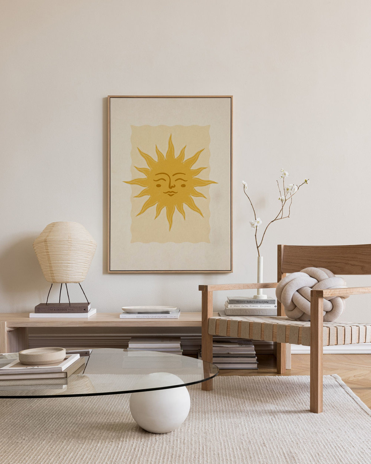Warming Sun Canvas print