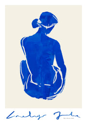 Blue Portrait No2 Print