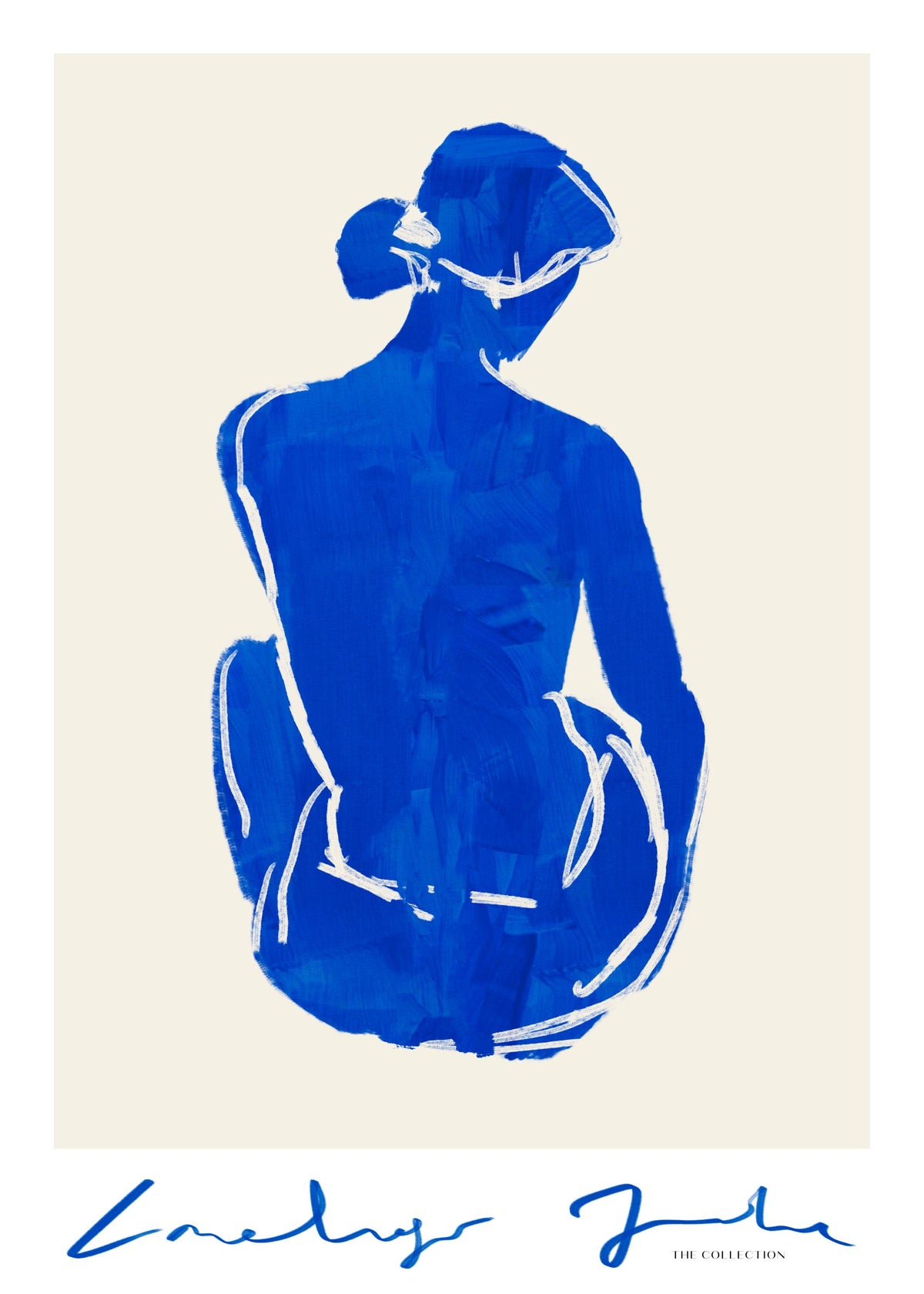 Blue Portrait No2 Print