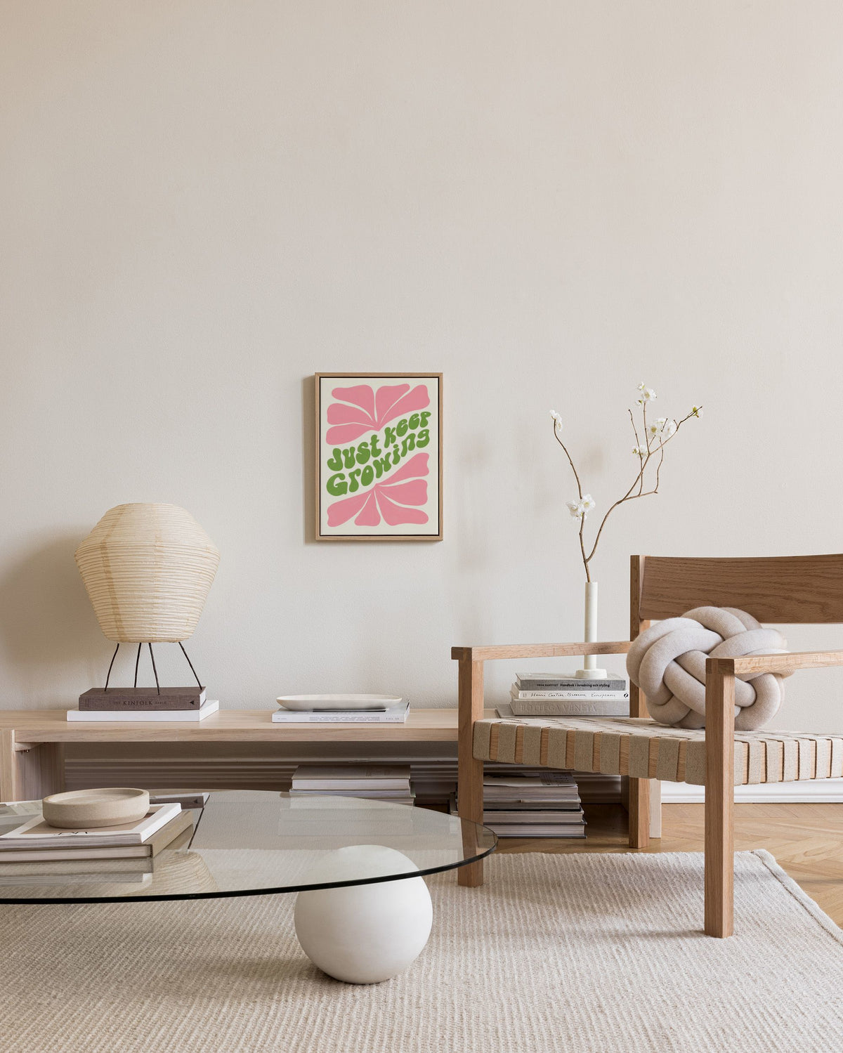 Just Keep Growing Canvas print