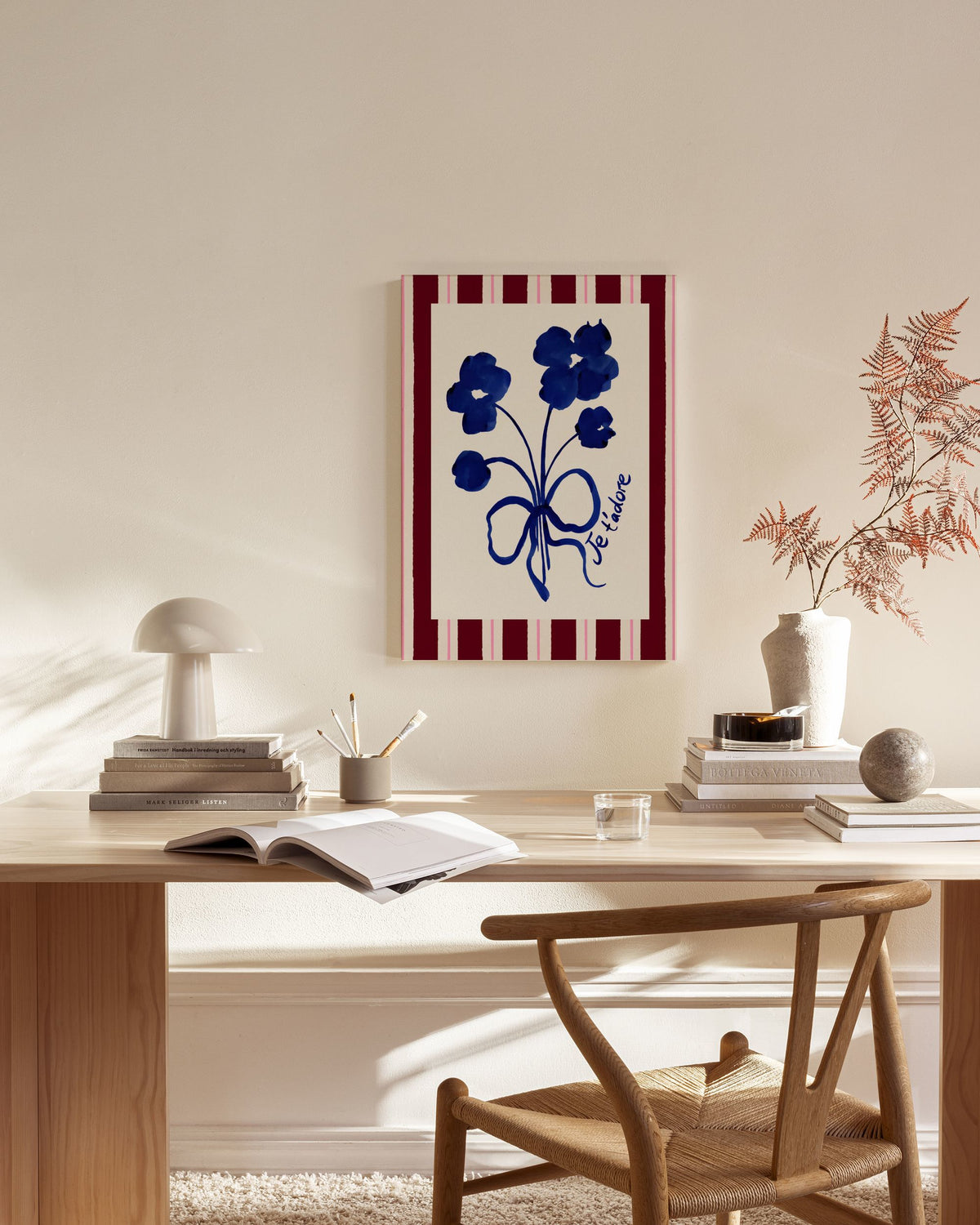 Emily Daborn - I Adore You Bouquet Canvas print