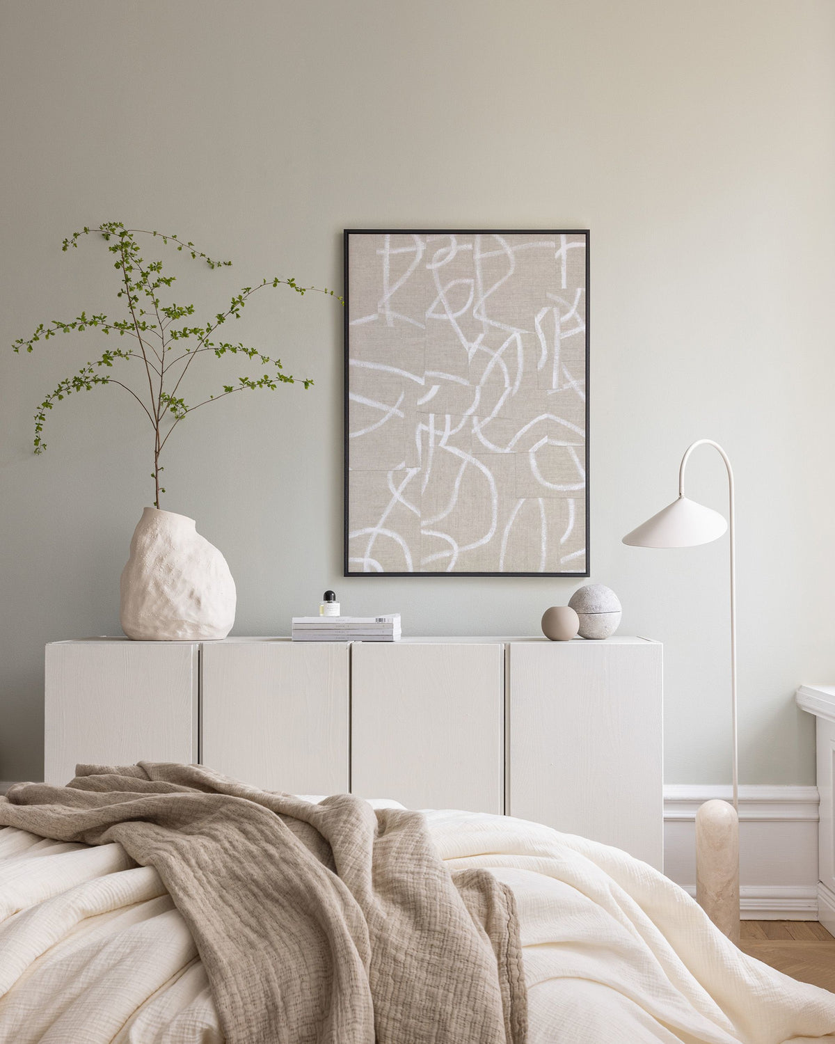 Line Art Patchwork Canvas print