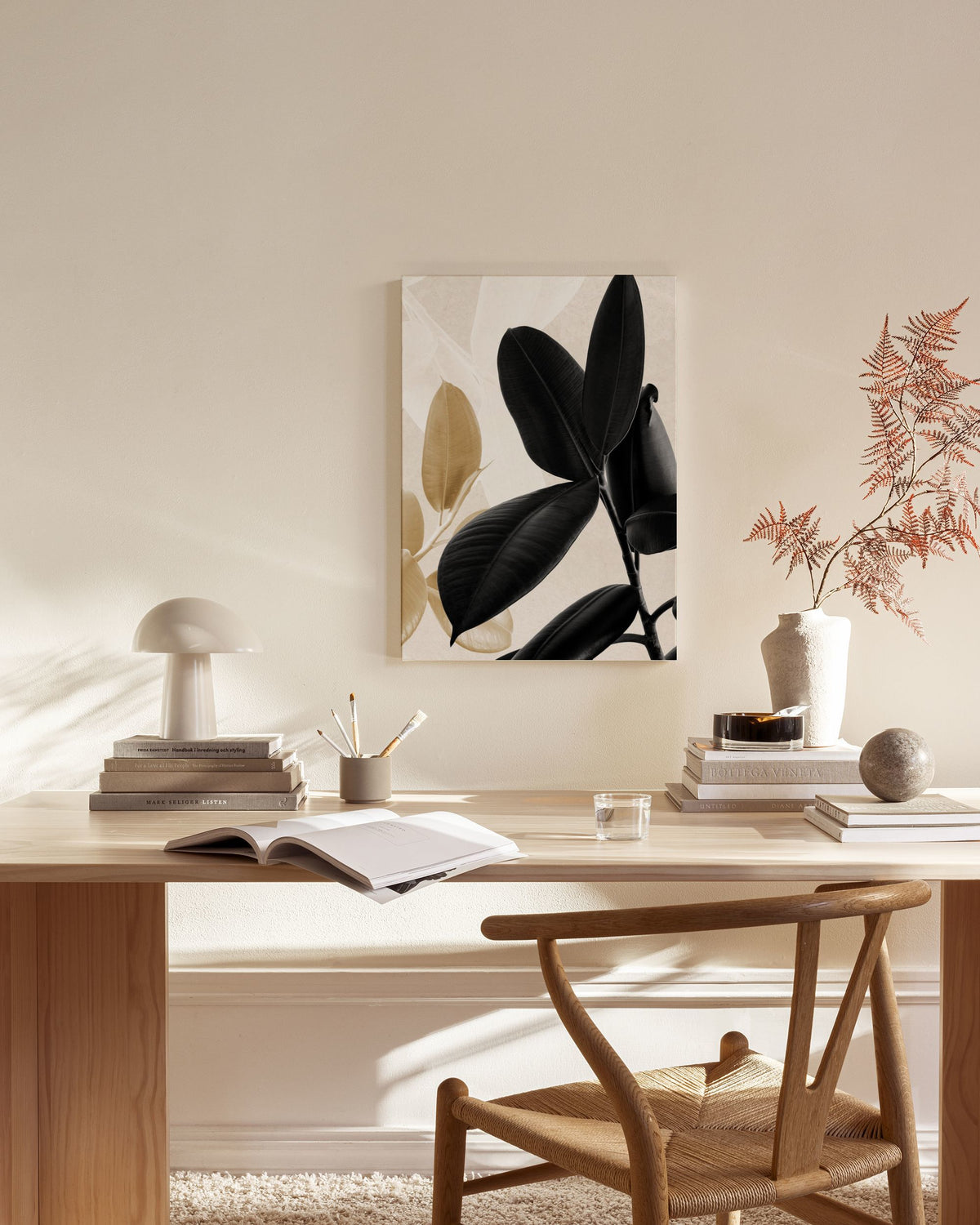 Gold and Black No2 Canvas print
