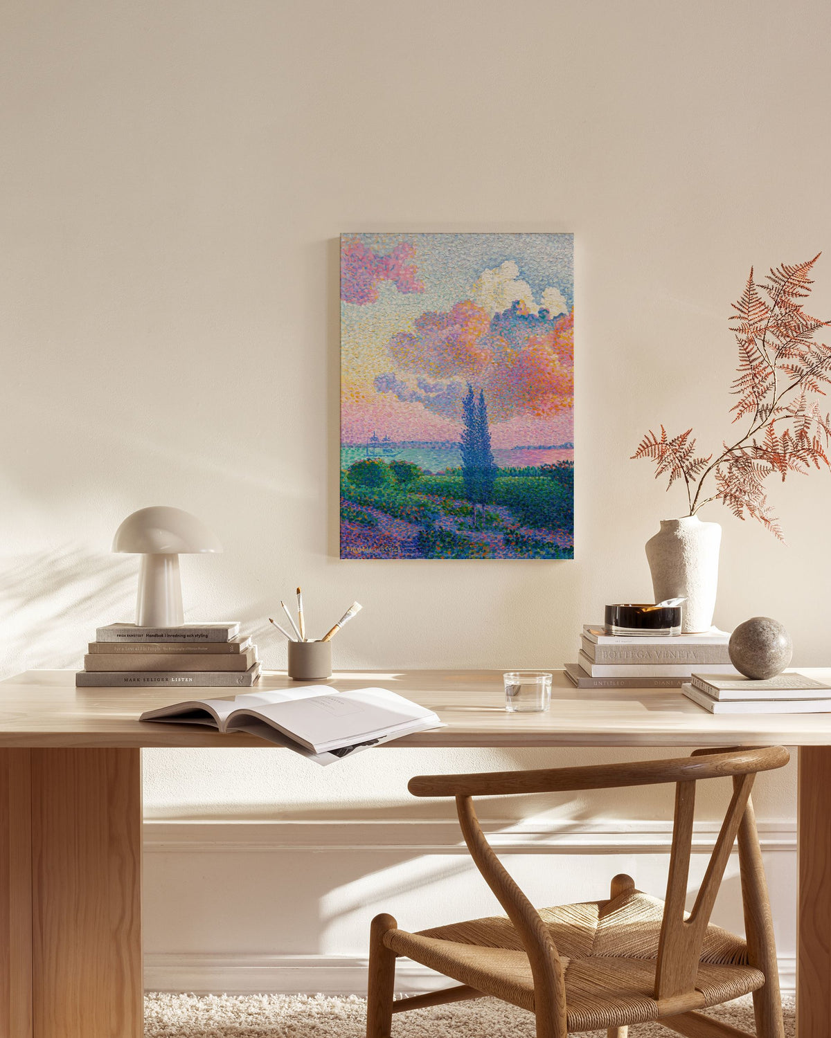 Henri-Edmond Cross - The Pink Cloud Canvas print