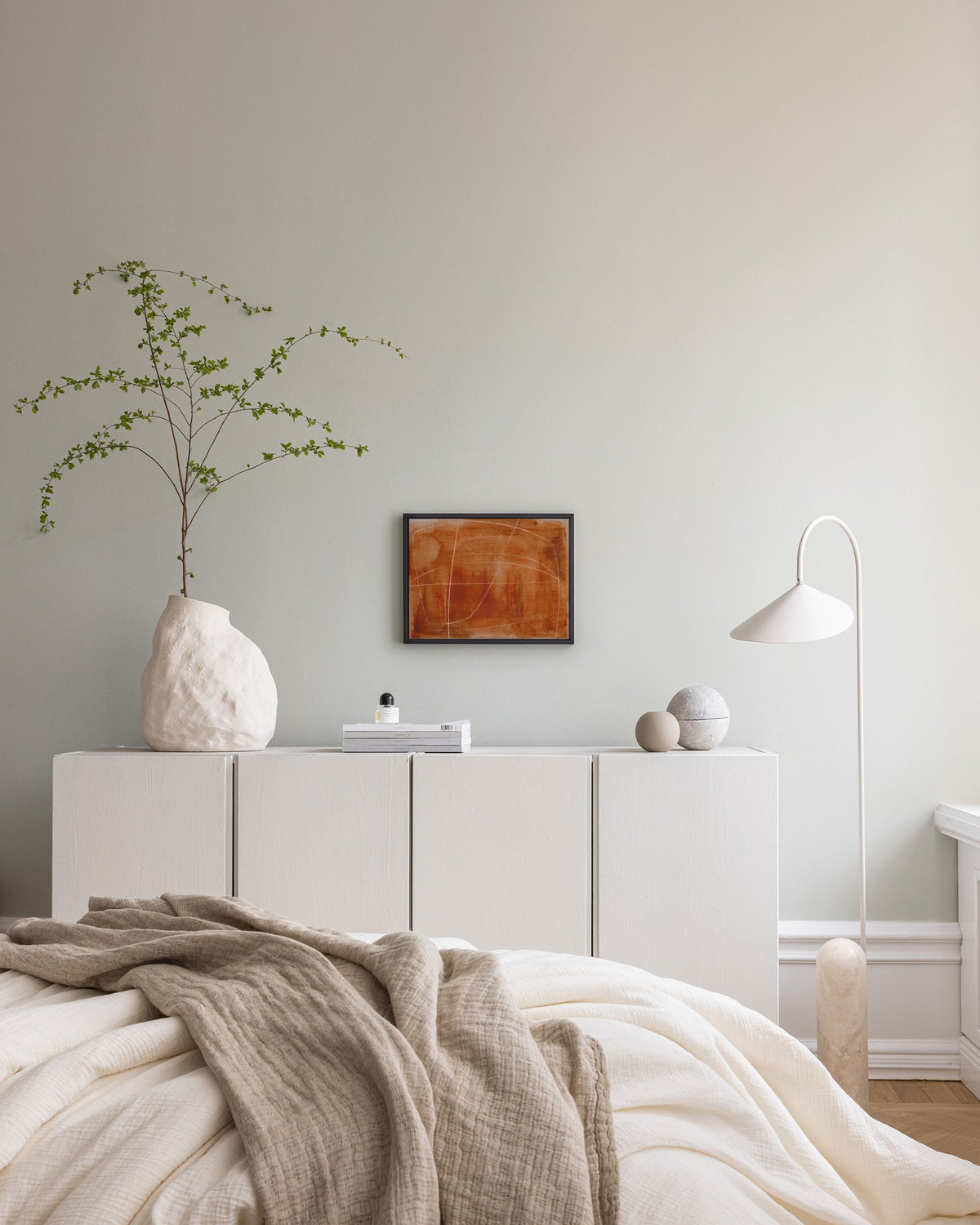 Terracotta Lines Canvas print