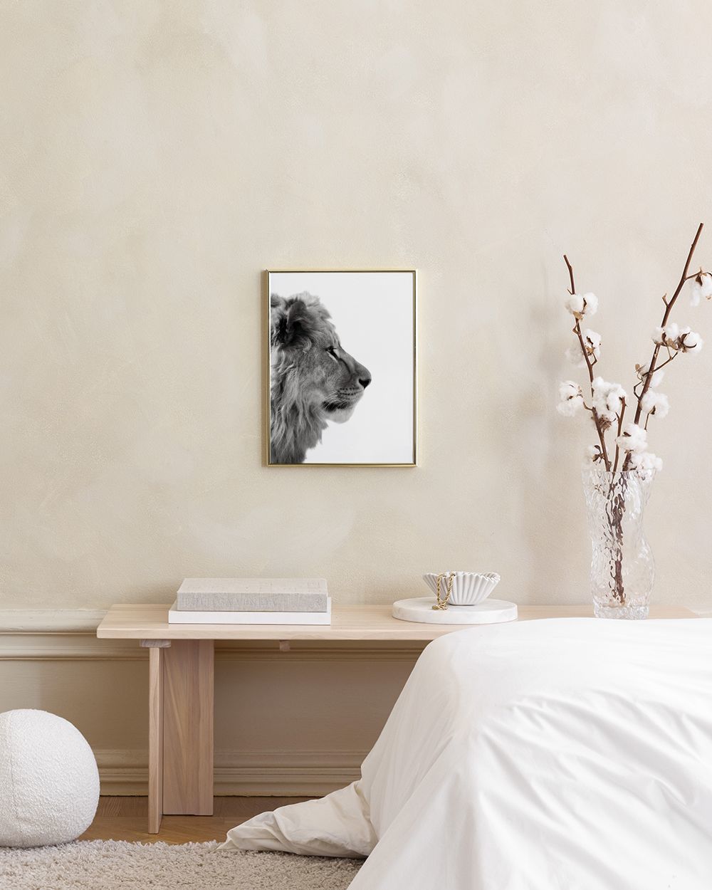 Lion From Side Print
