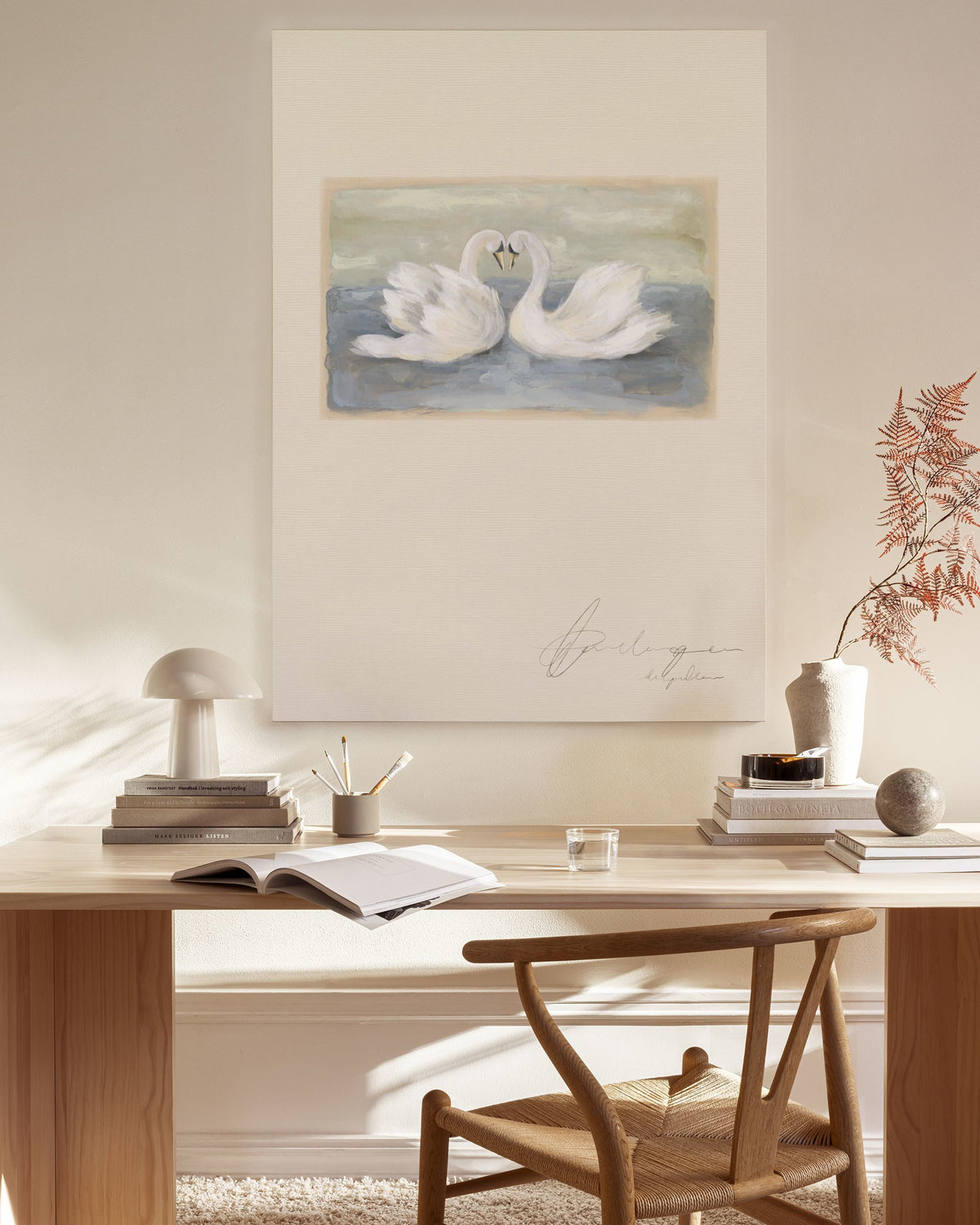 The Swans Canvas print