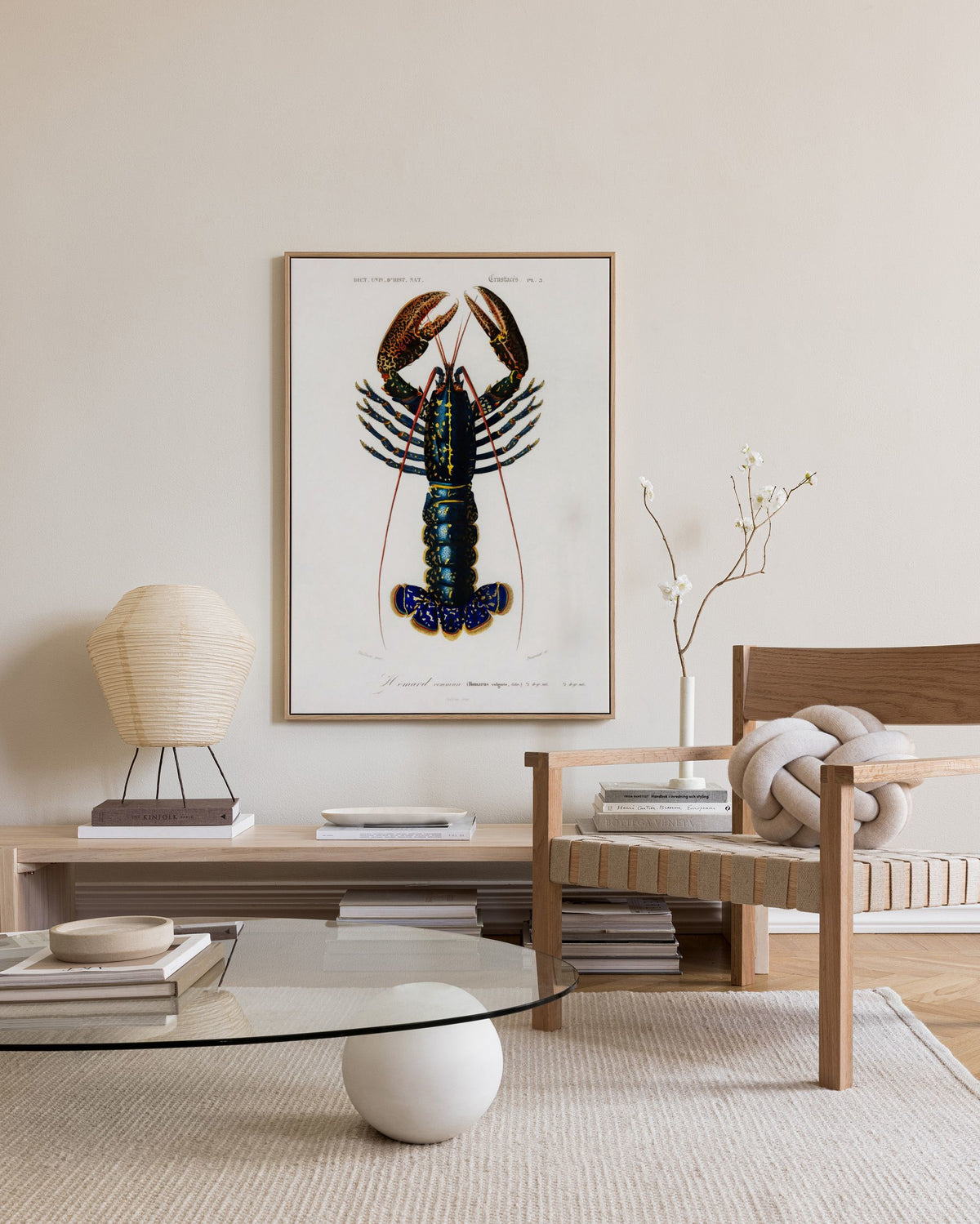 Vintage Lobster Canvas print
