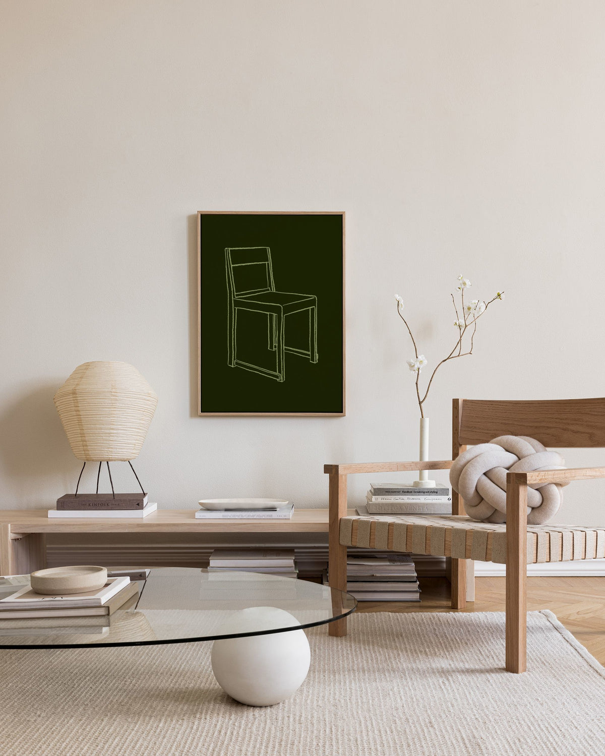 Chair Illustration Canvas print
