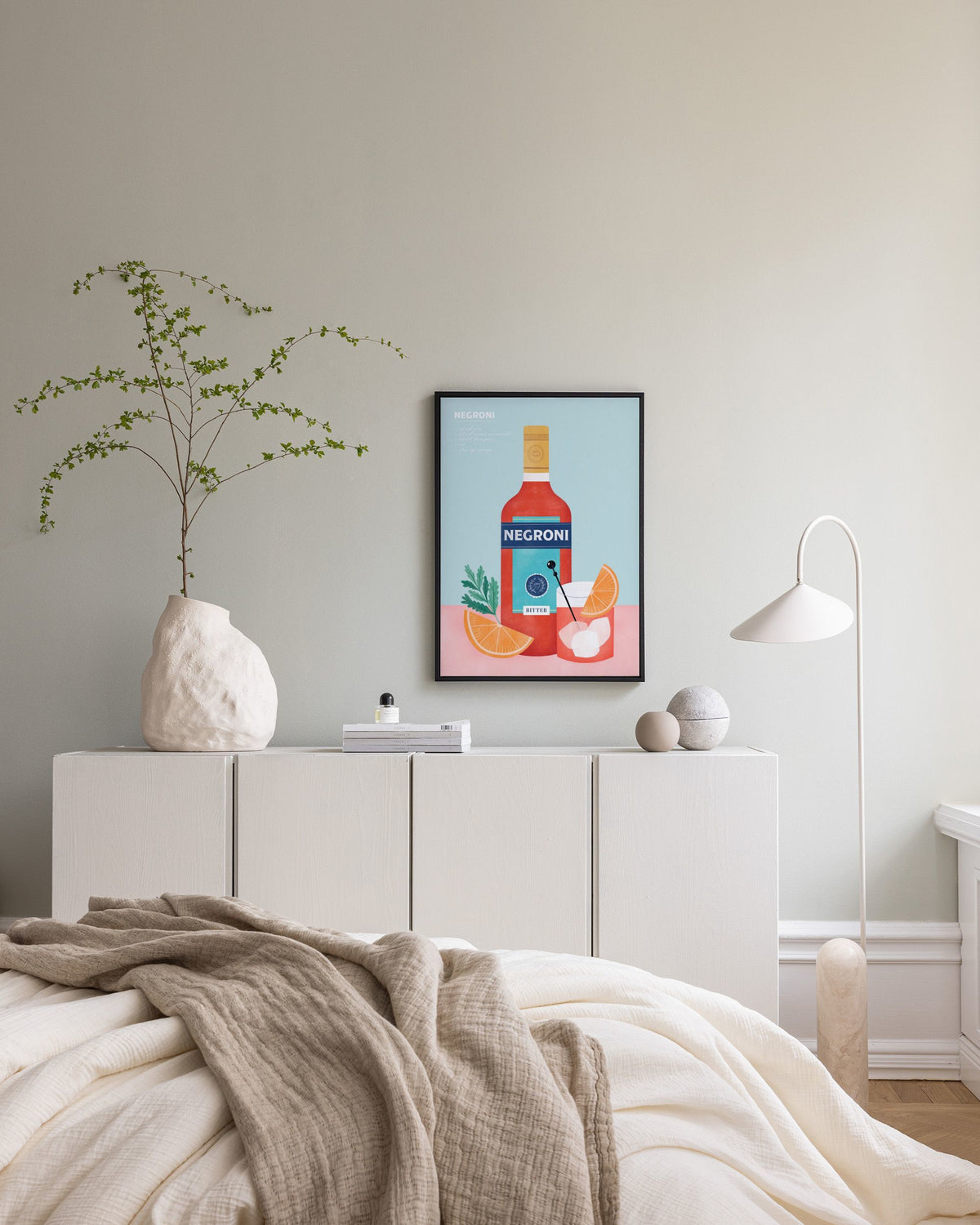 Negroni Illustration Canvas print
