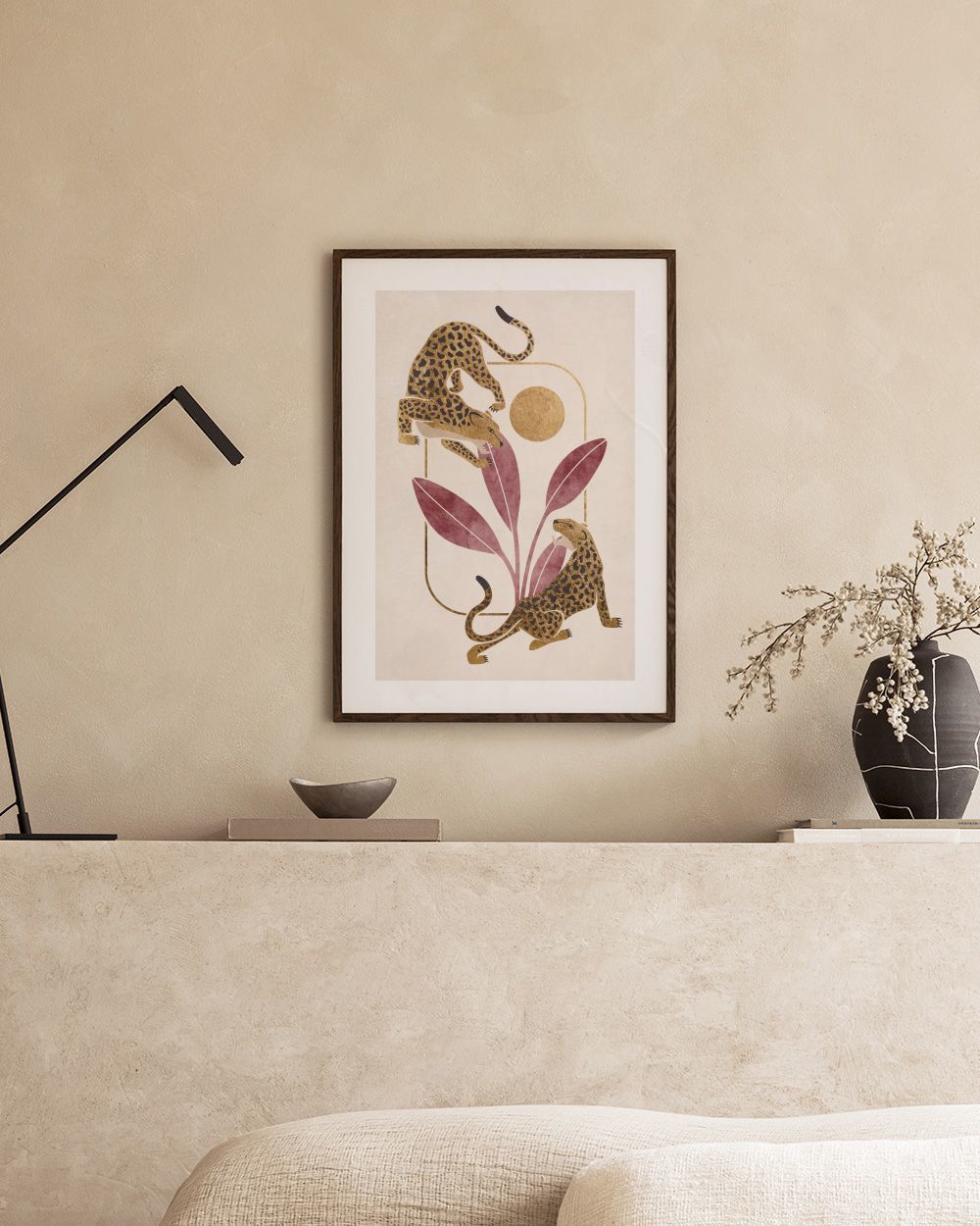 Crouching Leopards Print