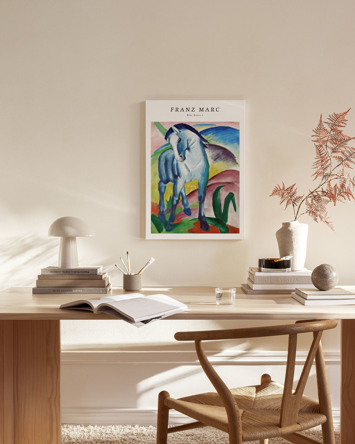 Franz Marc - Blue Horse 1 Canvas print