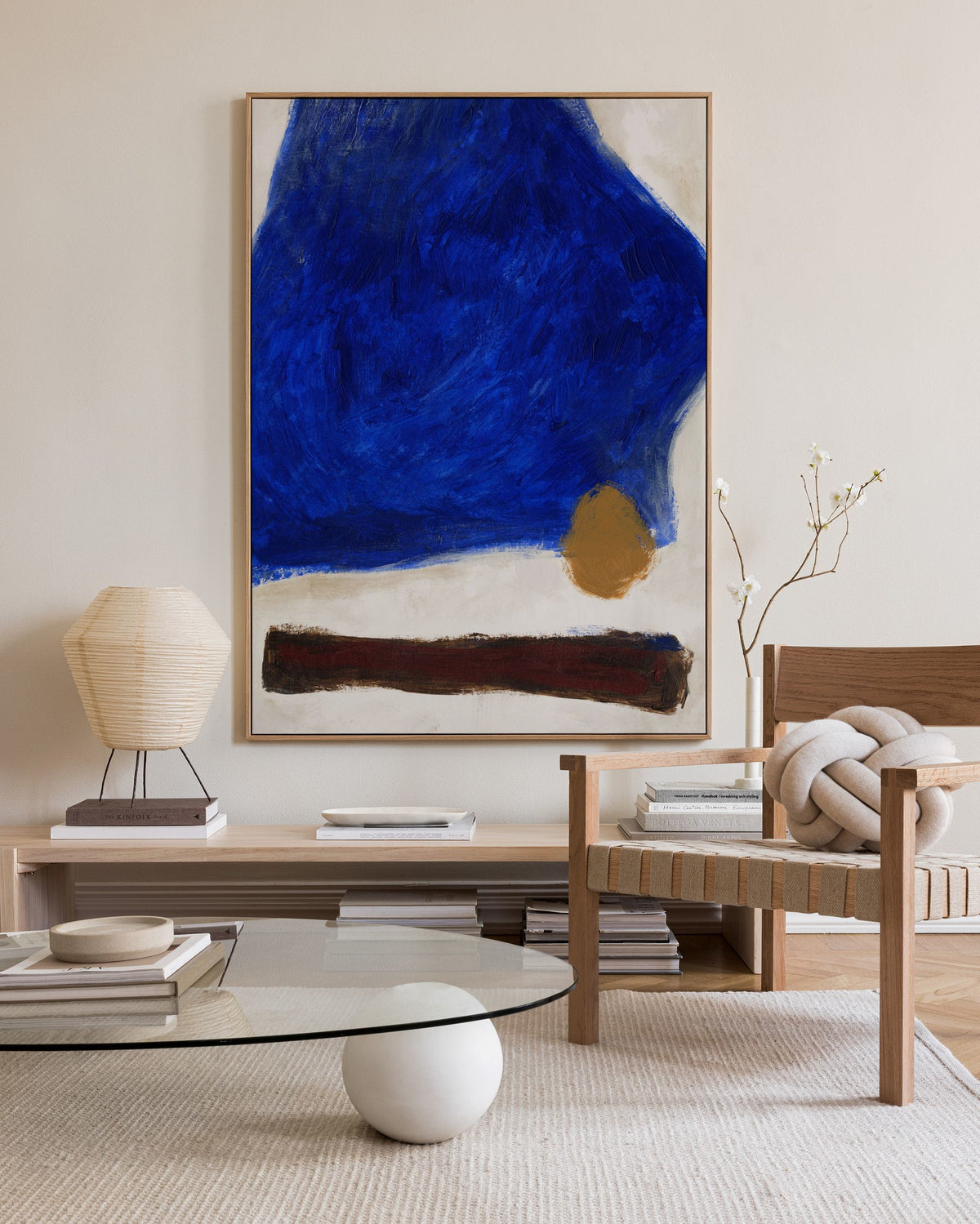 Bold Blue Canvas print