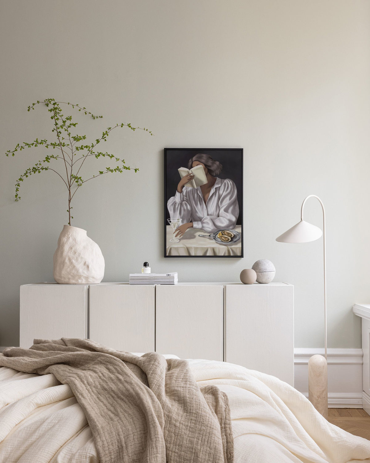 Read Between the Sips Canvas print