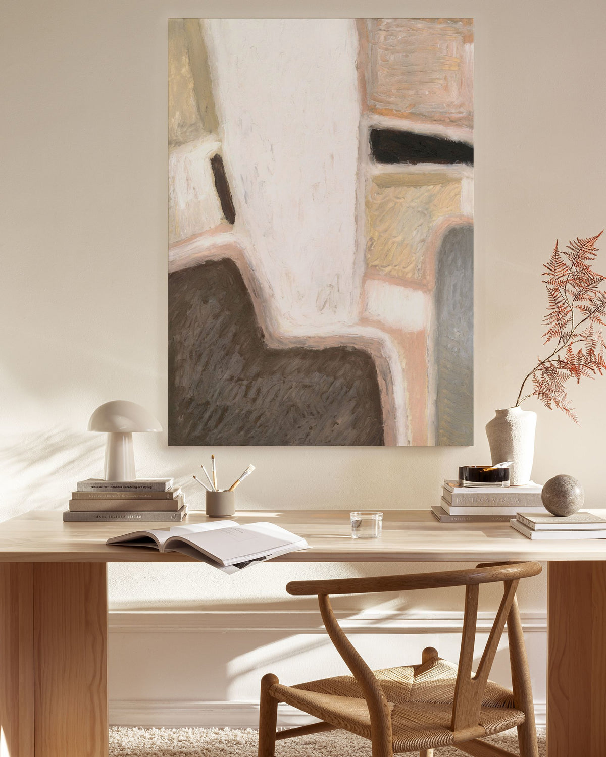 Painting of Shapes Canvas print