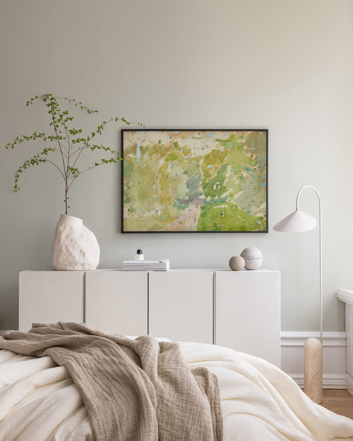 Edvard Weie - Color Study for Road through the Forest Canvas print