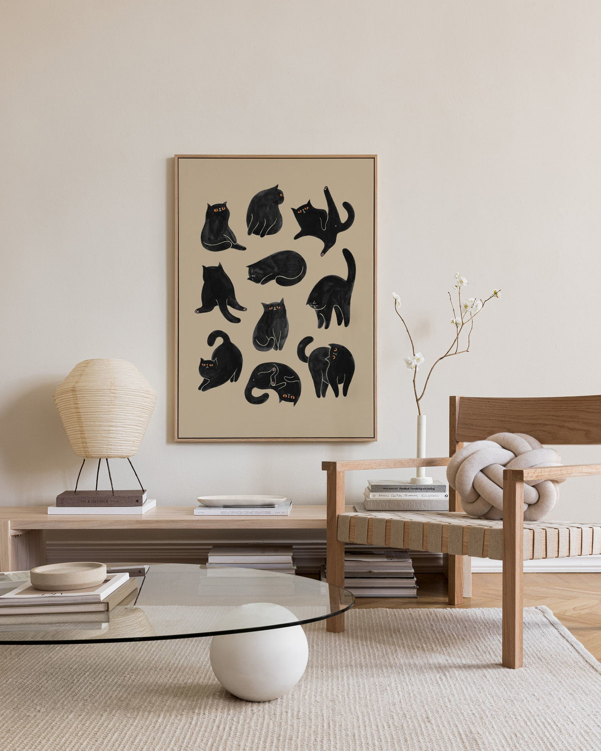 Kitty Yoga Canvas print