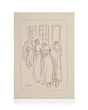 The Dreamers Sketch Canvas print