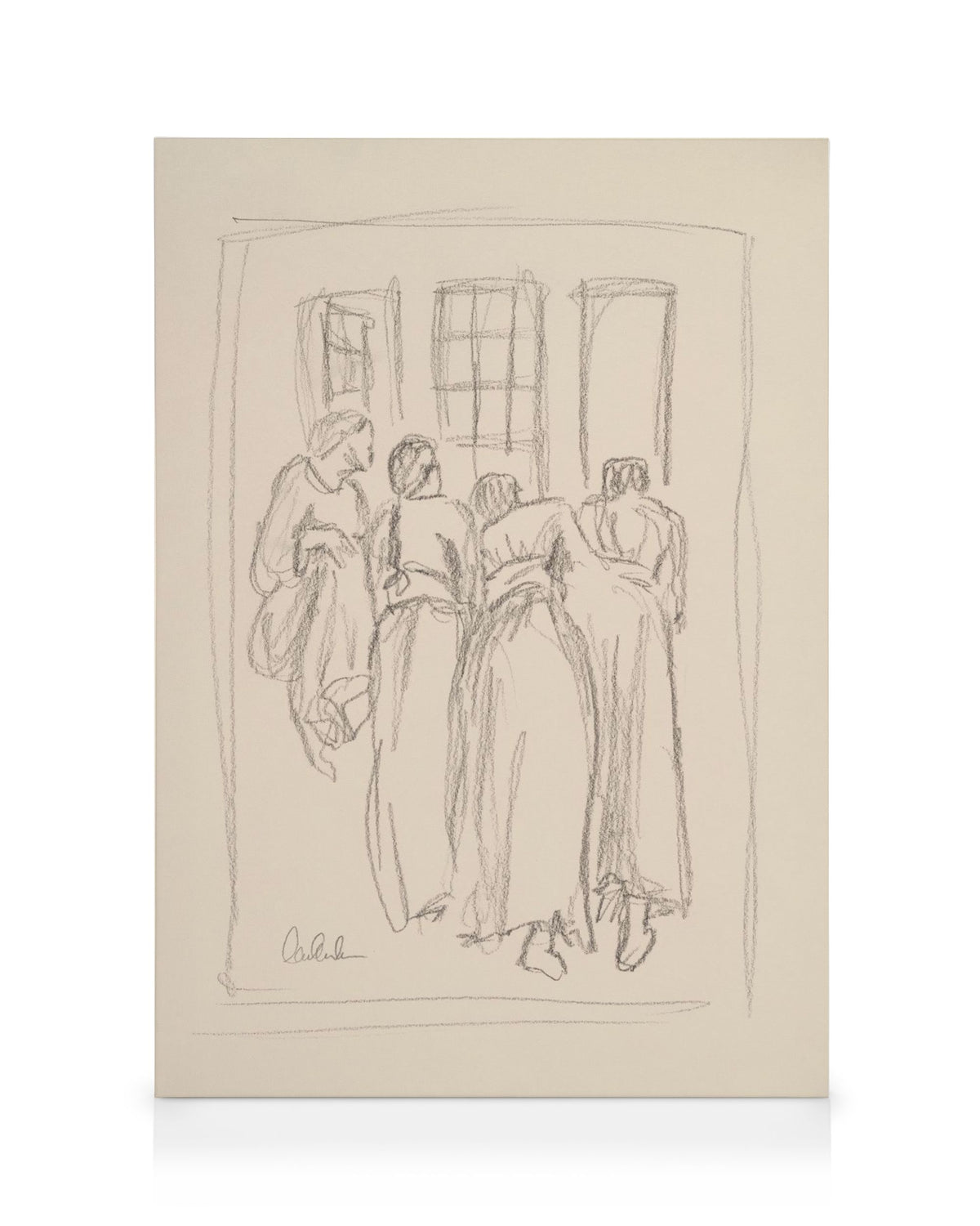 The Dreamers Sketch Canvas print
