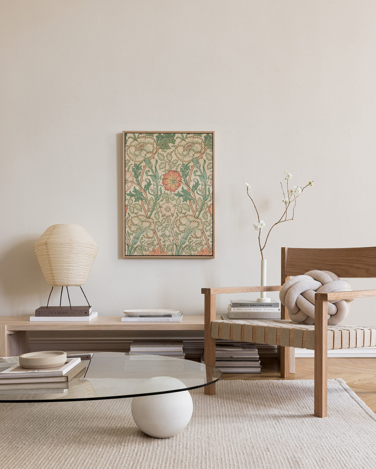 William Morris - Pink and Rose Canvas print
