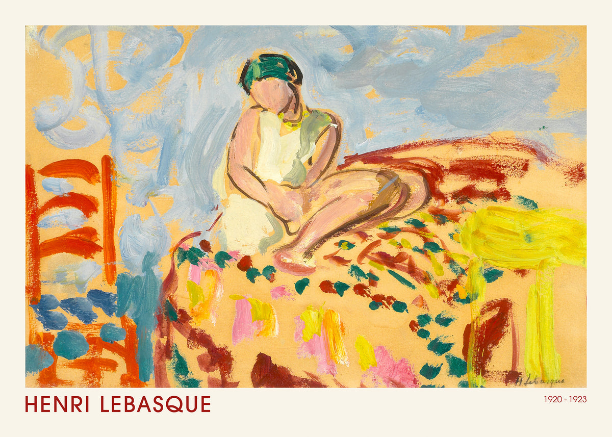 Henri Lebasque - Young Woman in a Green Turban Juliste