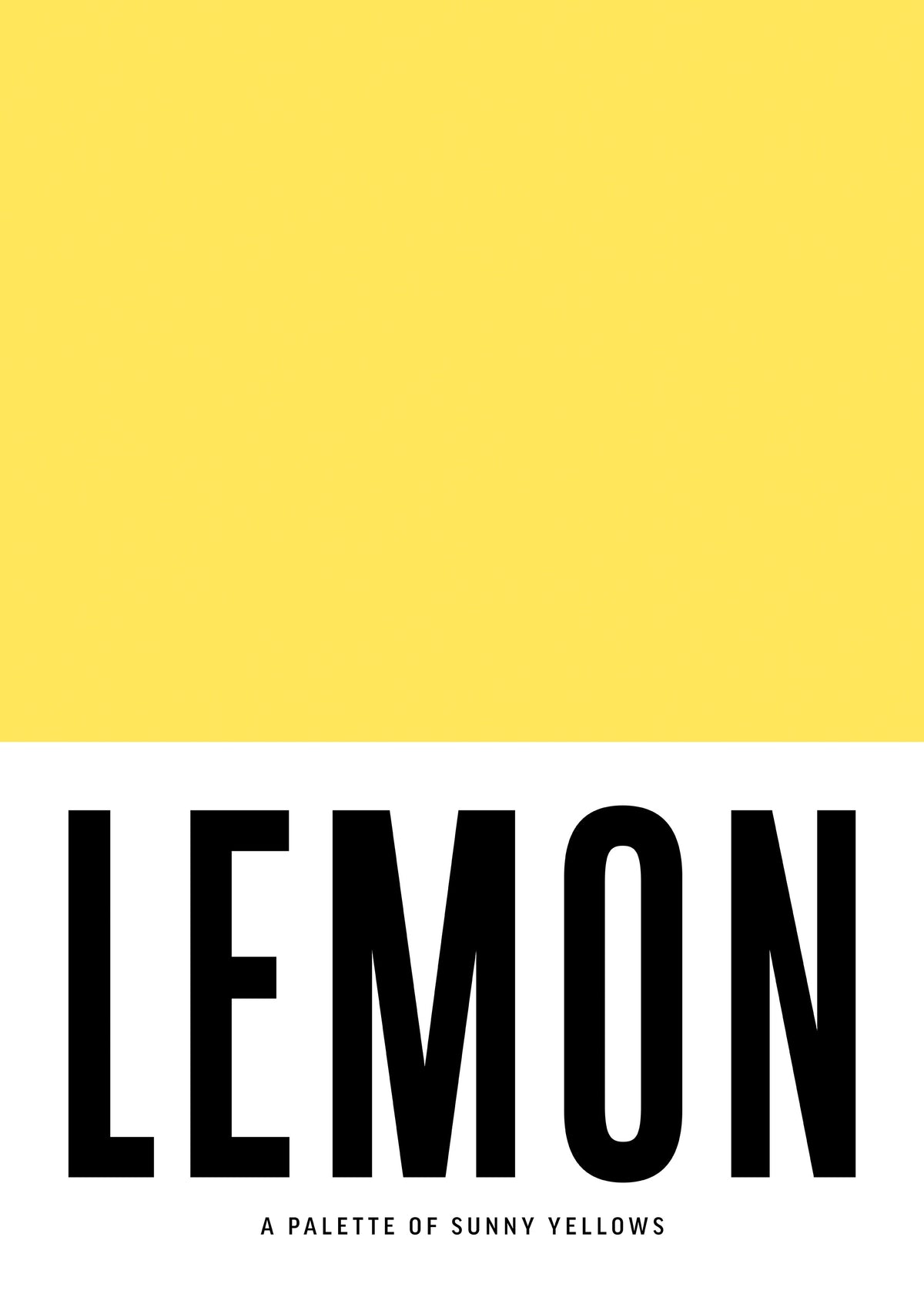 Lemon Yellow Print
