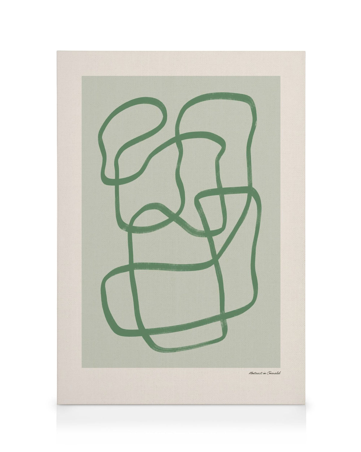 Abstract in Emerald Canvas print