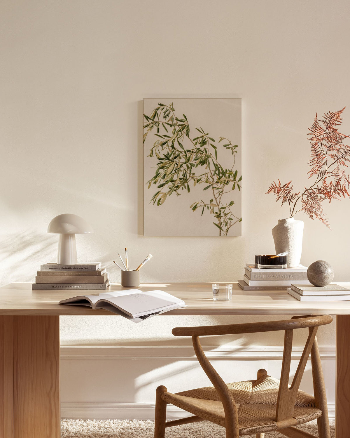 Mediterranean Olive Branch Canvas print