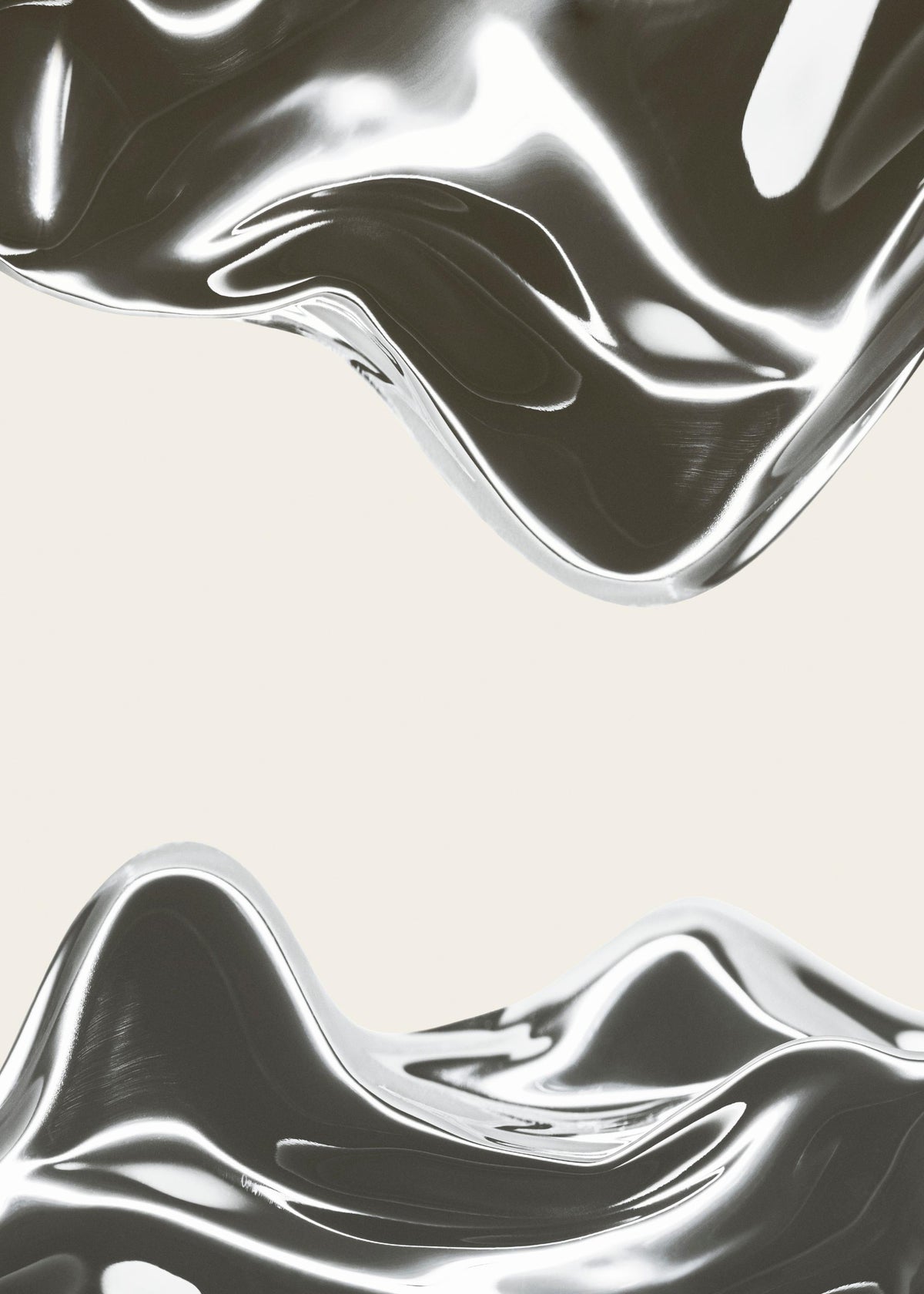 Smooth Metallics No2 Print