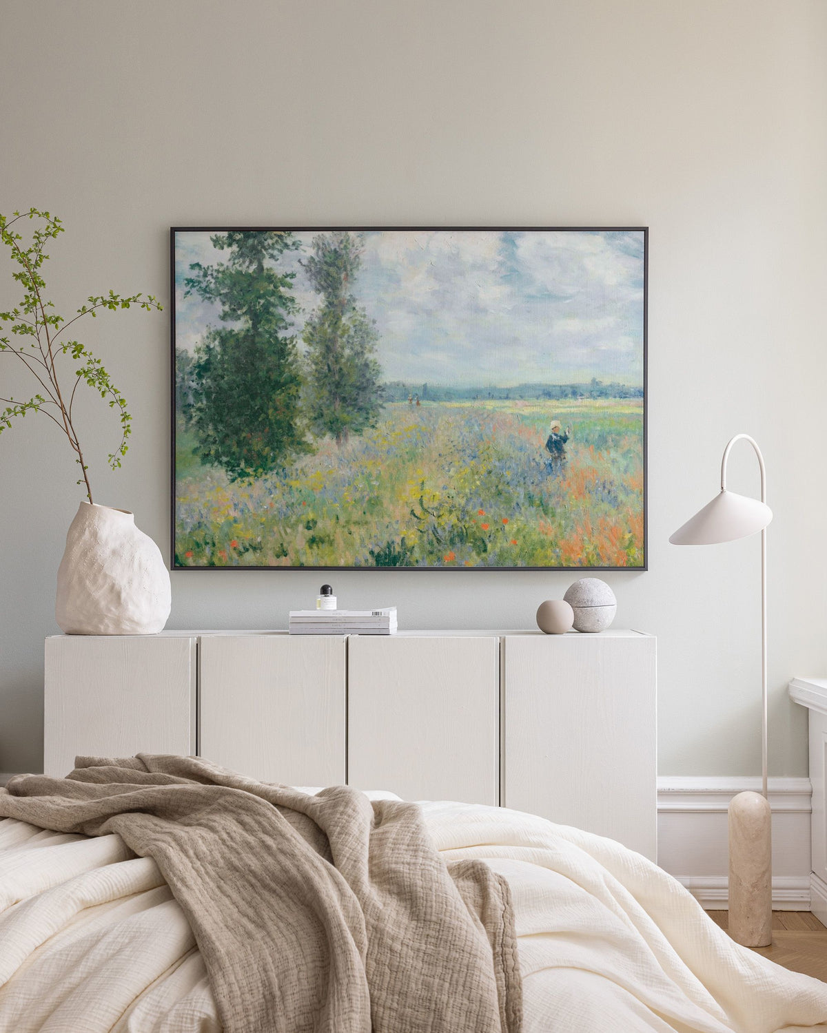 Monet - Poppy Fields Near Argenteuil Landscape Canvas print