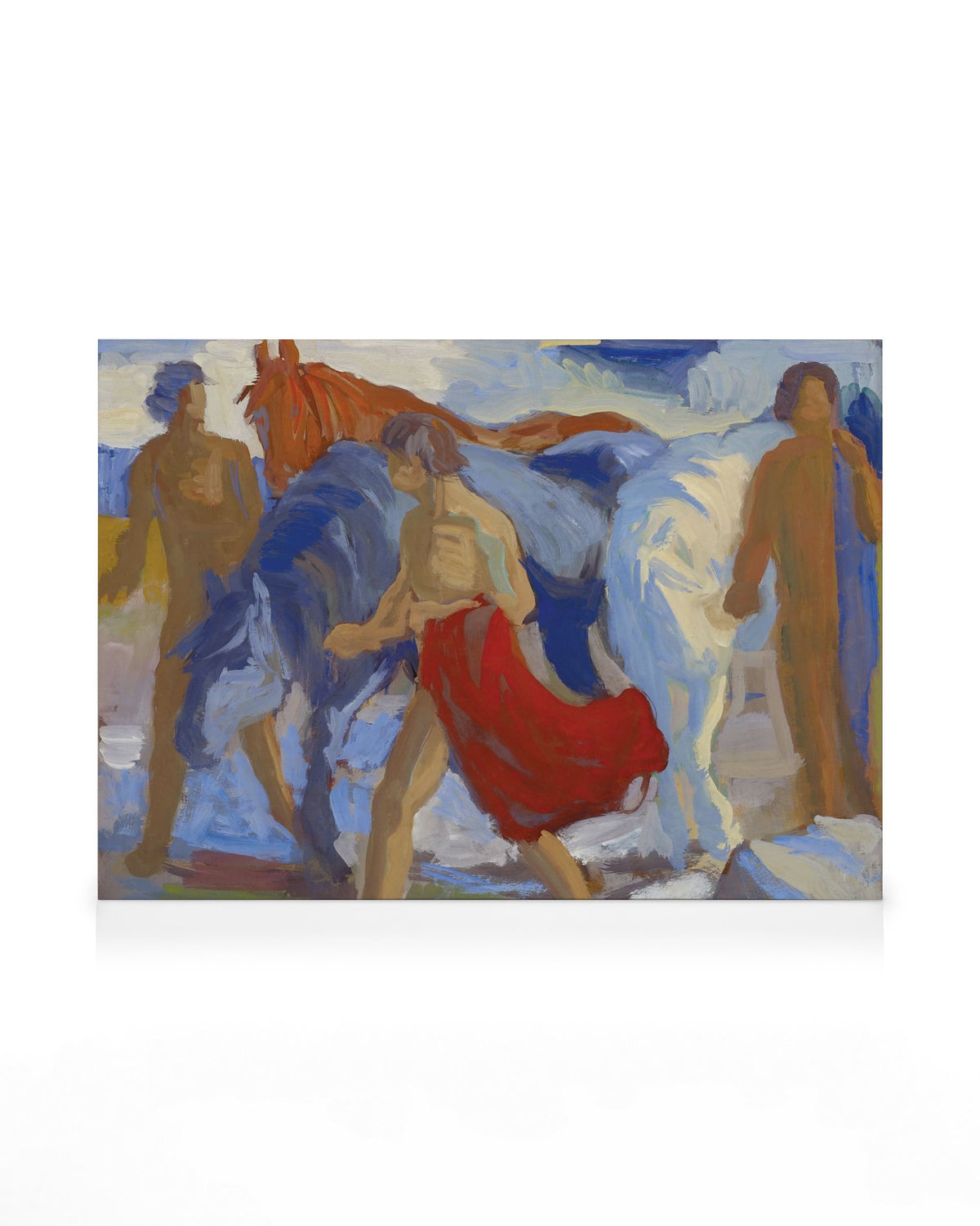 Paul Altherr - Youngsters with Horses Canvas print