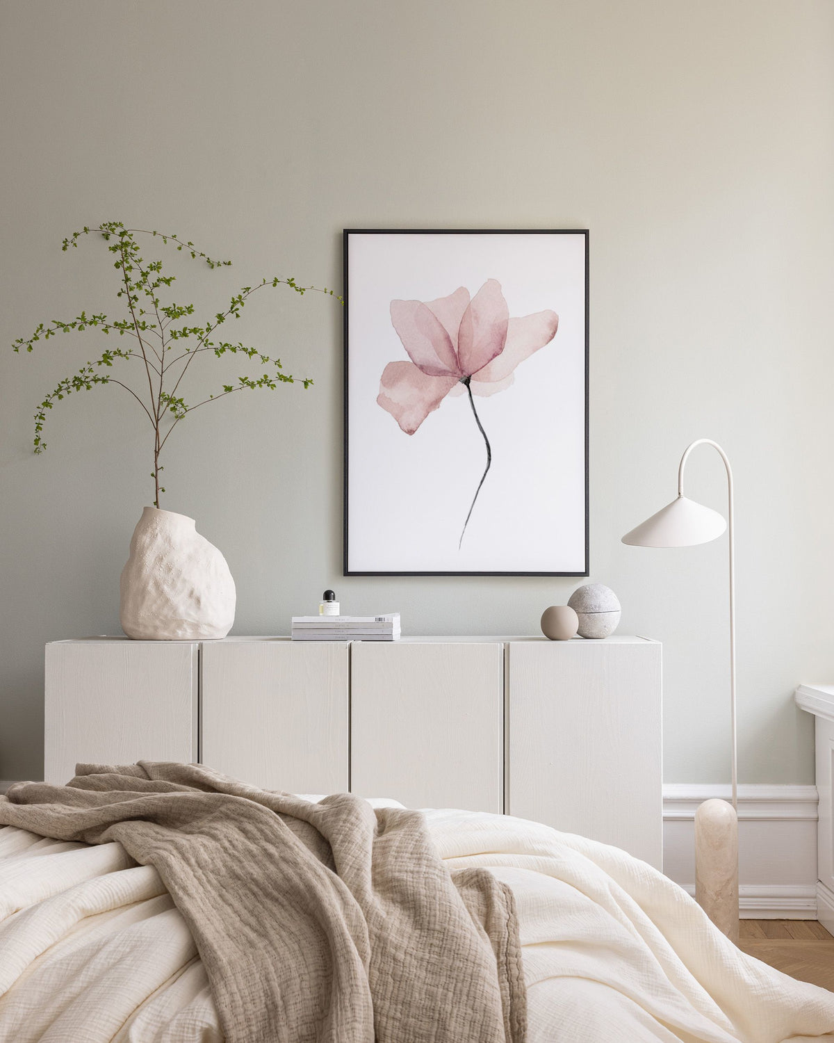Aquarelle Flower Canvas print