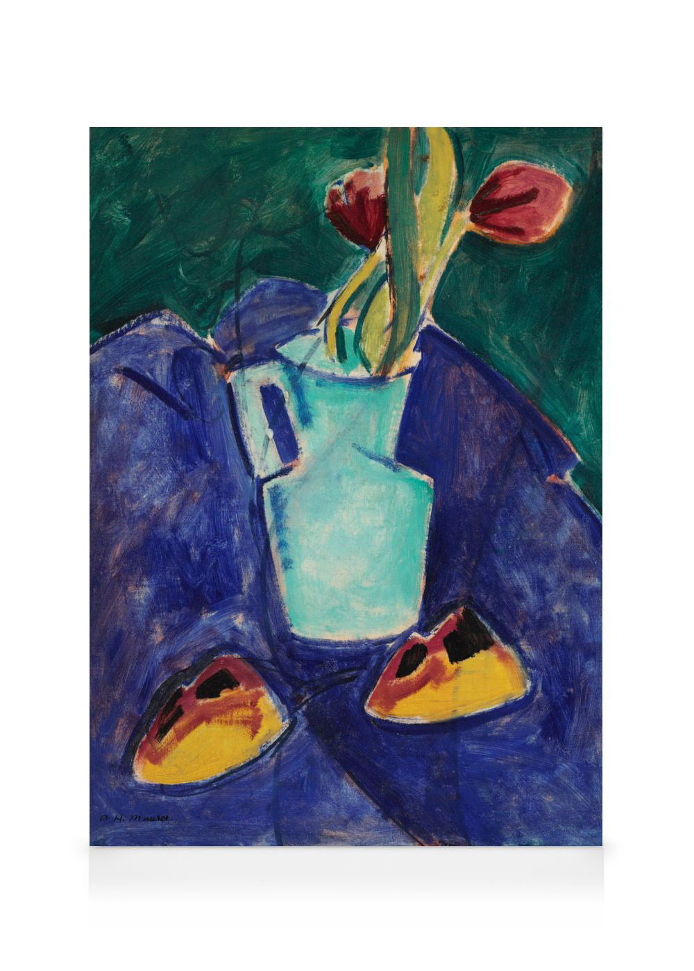 Alfred Henry Maurer - Tulips in a Green Vase Canvas print
