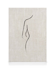 Texture Line Curve Canvas print