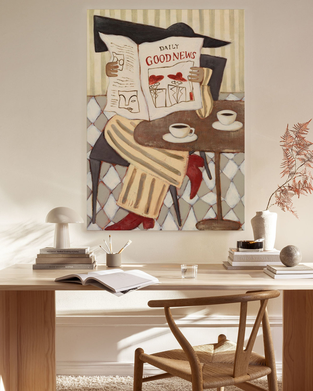 The Good News Café Canvas print