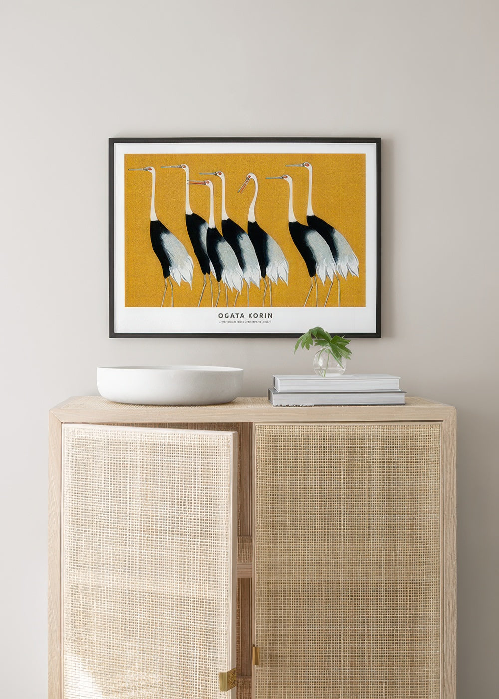Ogata Korin - Japanese Red Crown Cranes Print