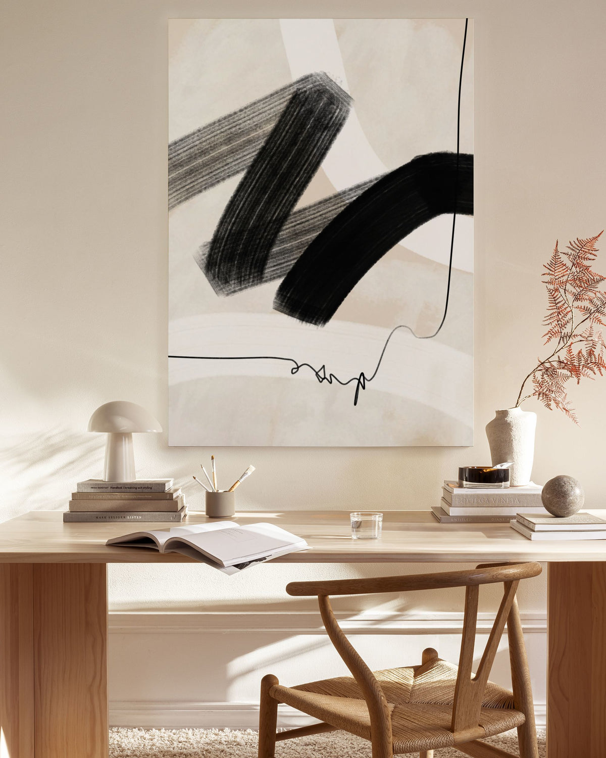Abstract Wave No1 Canvas print