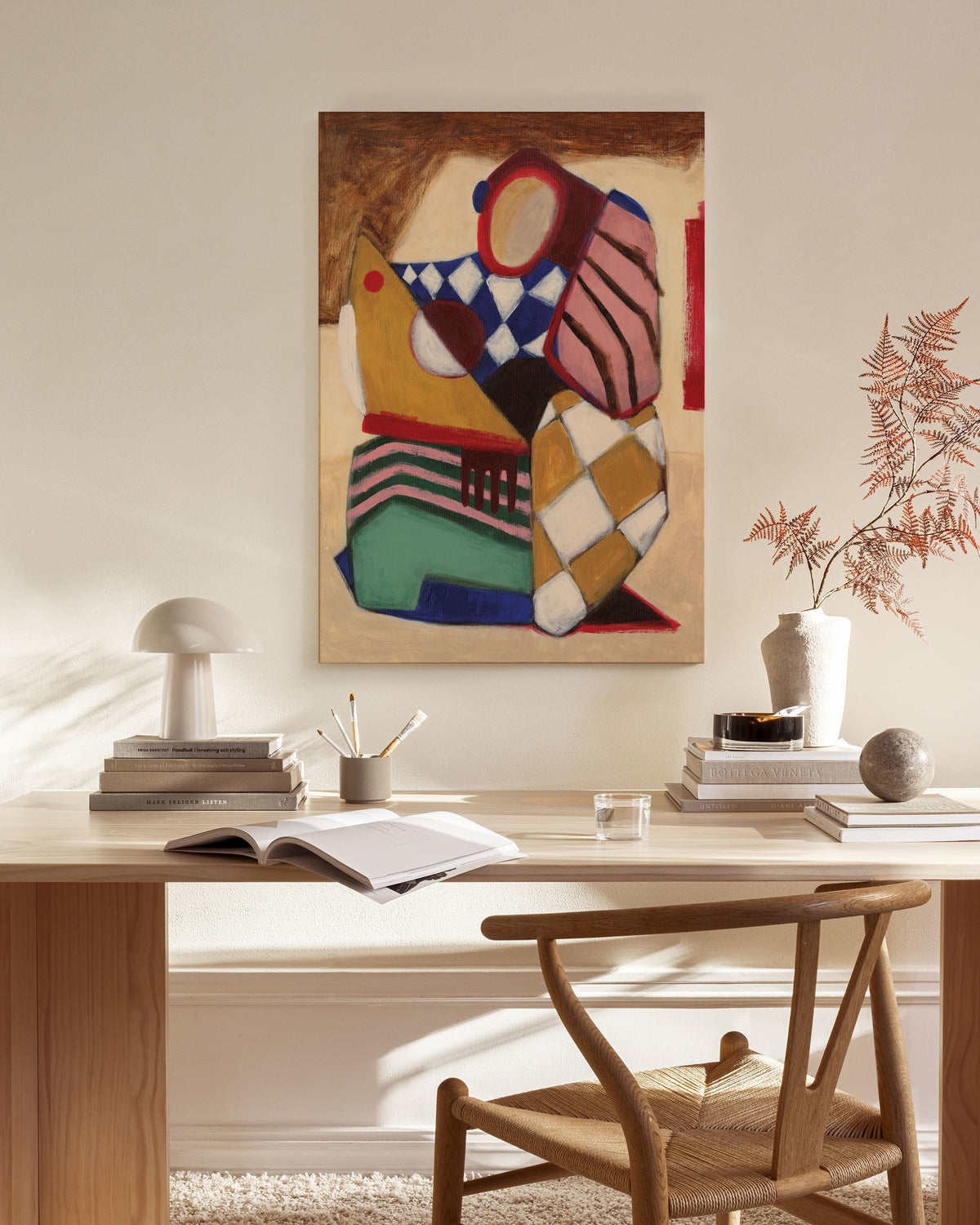 Patchwork Figure Canvas print