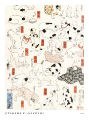 Utagawa Kuniyoshi - Cats Print