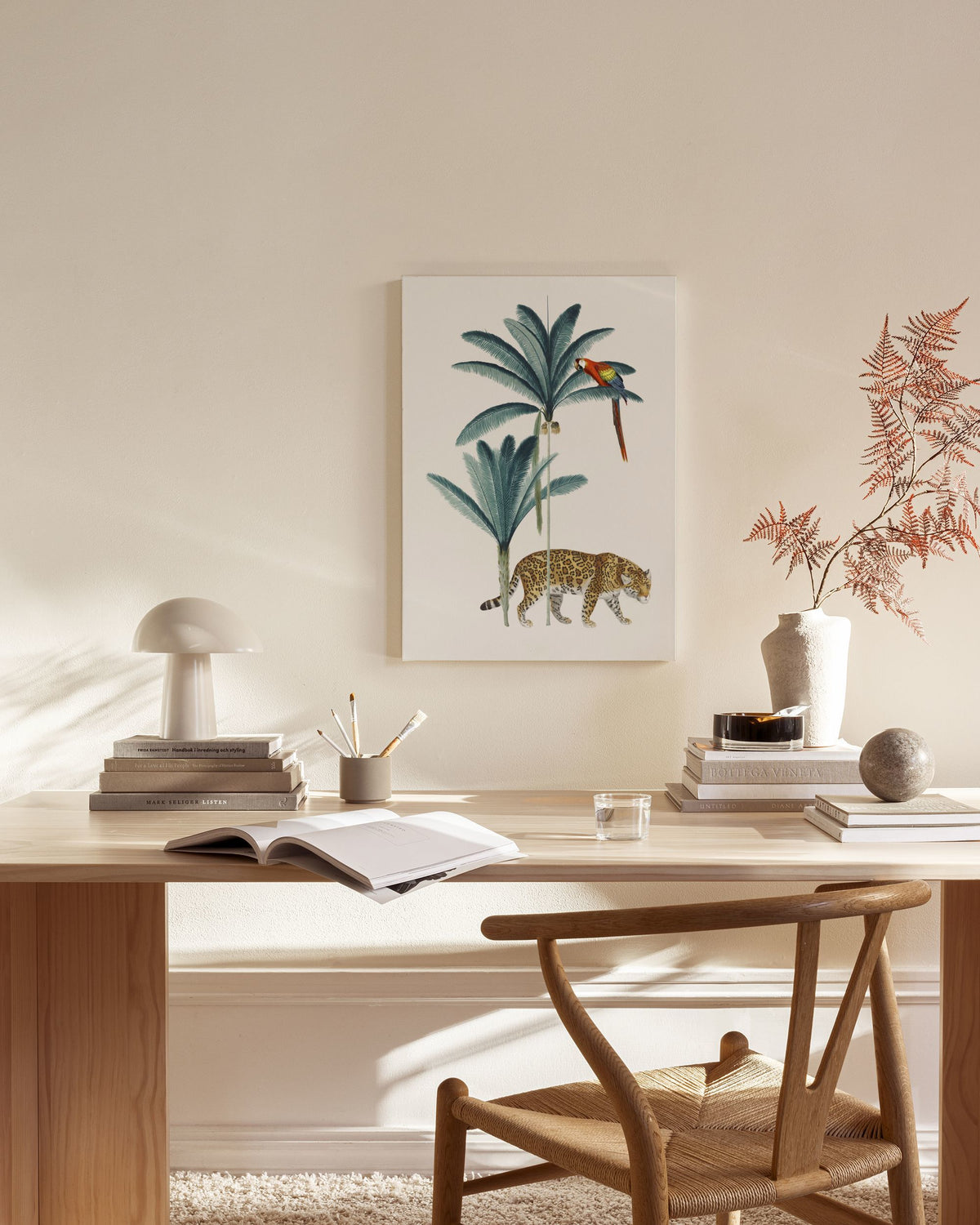 Royal Botanical Leopard Canvas print