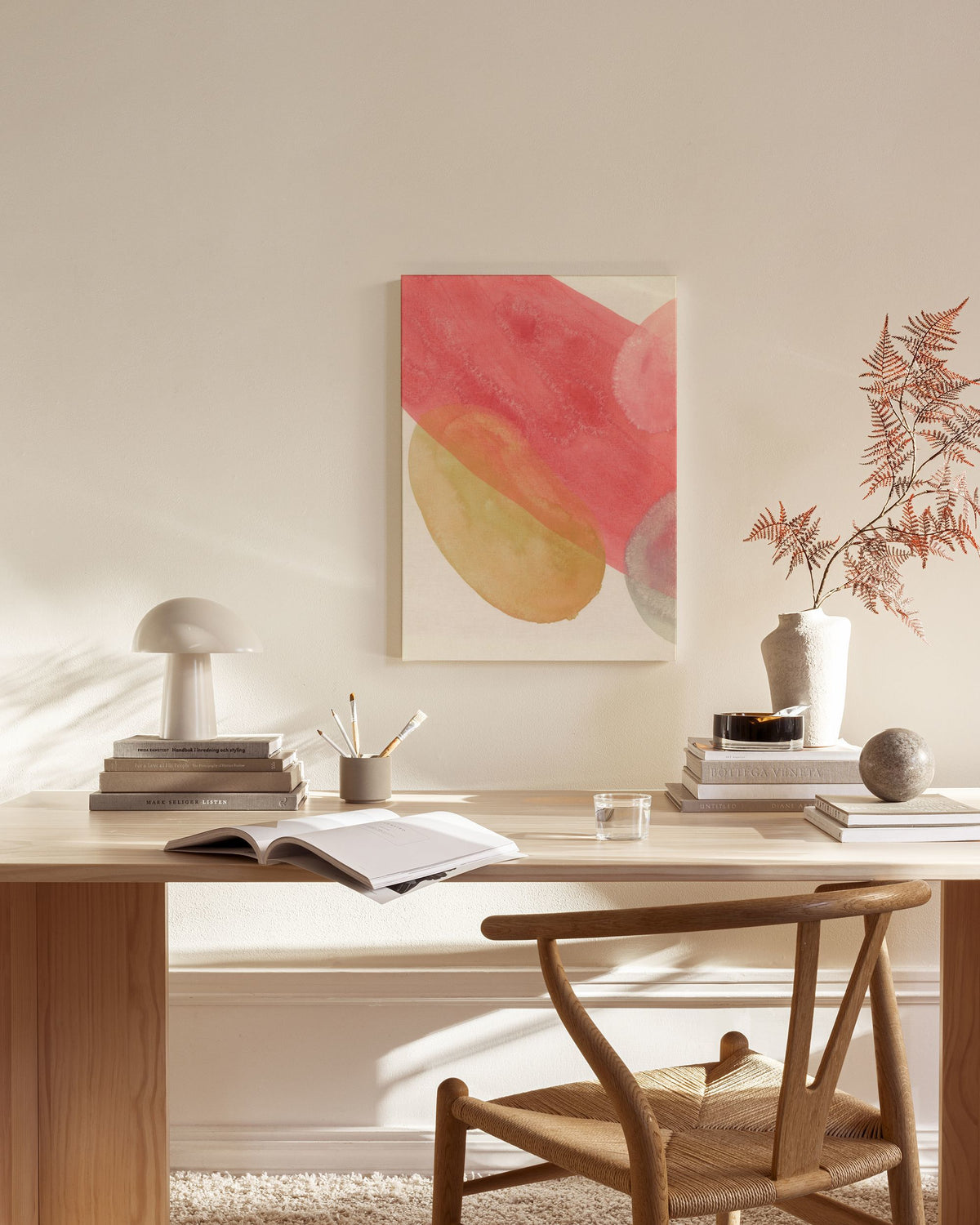 Flowy Forms No1 Canvas print