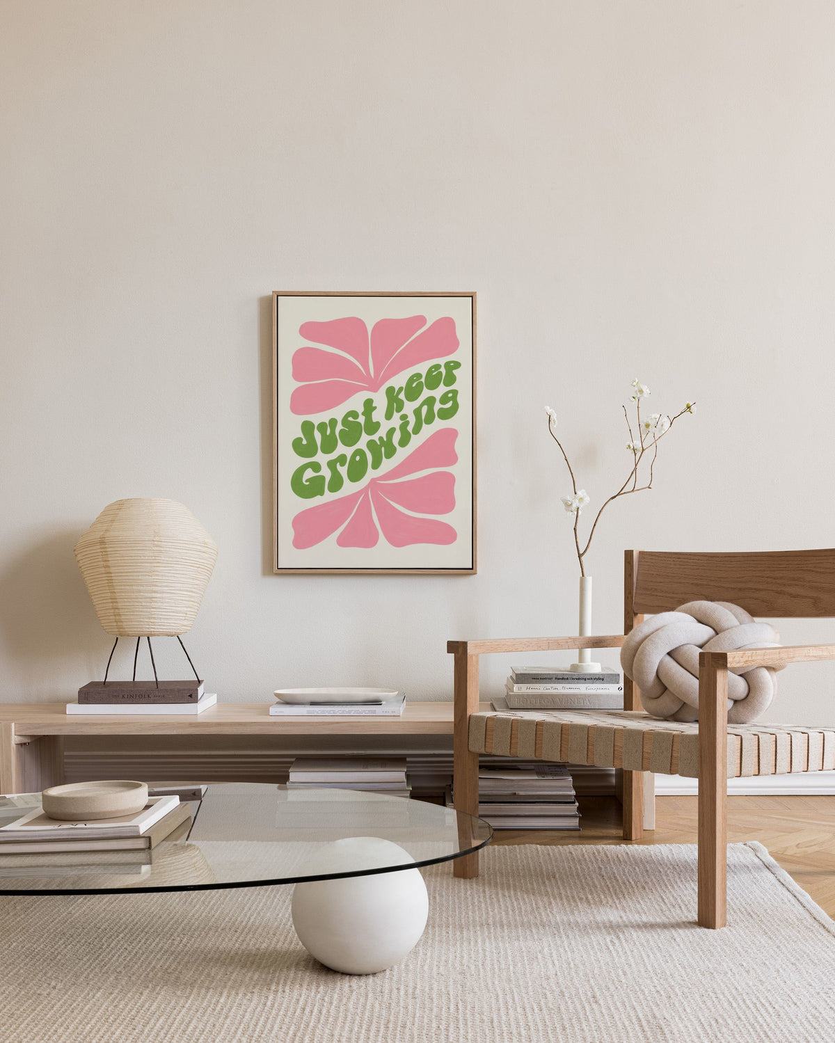 Just Keep Growing Canvas print