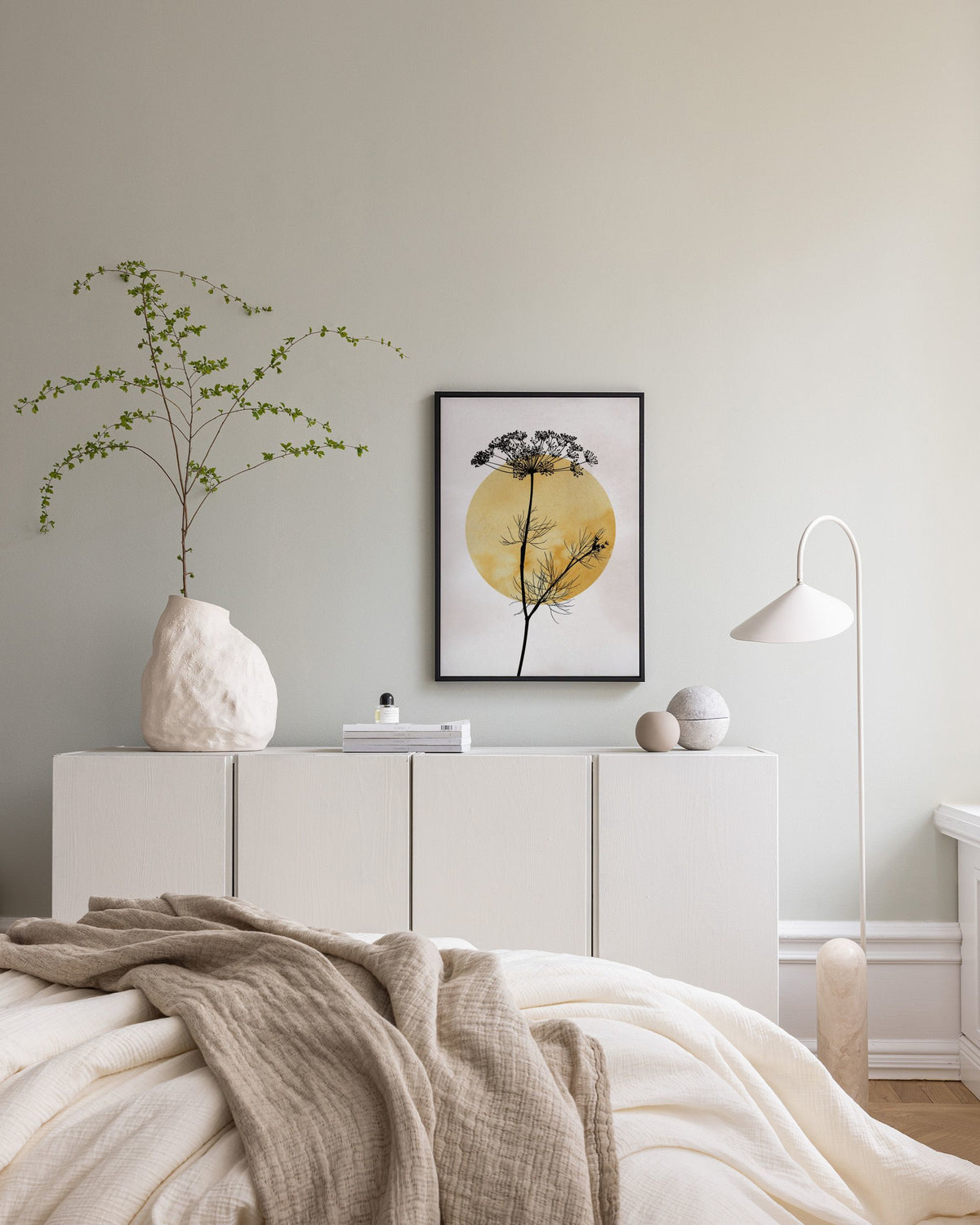 Anthriscus Silhouette Canvas print