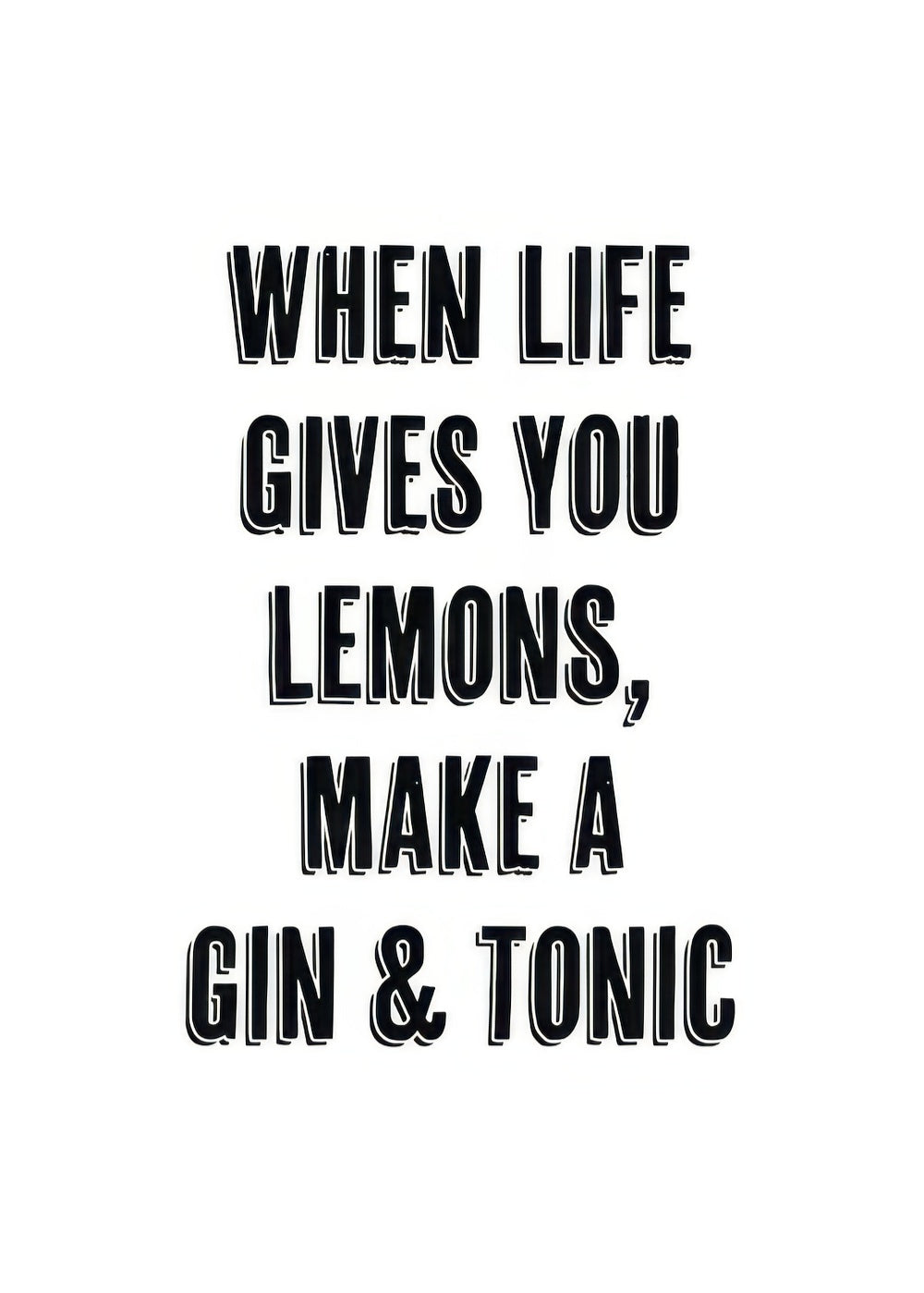 Gin and Tonic Print