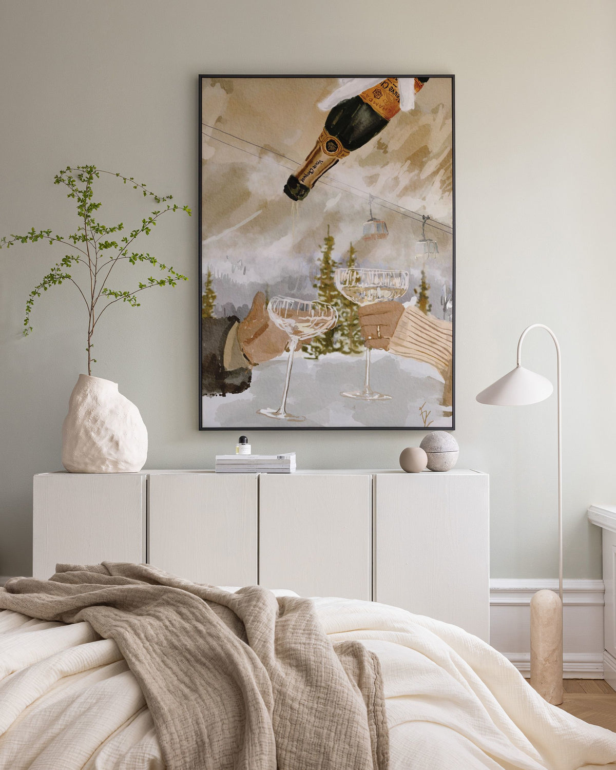 Ekaterina Zagorska - Winter Champagne Canvas print