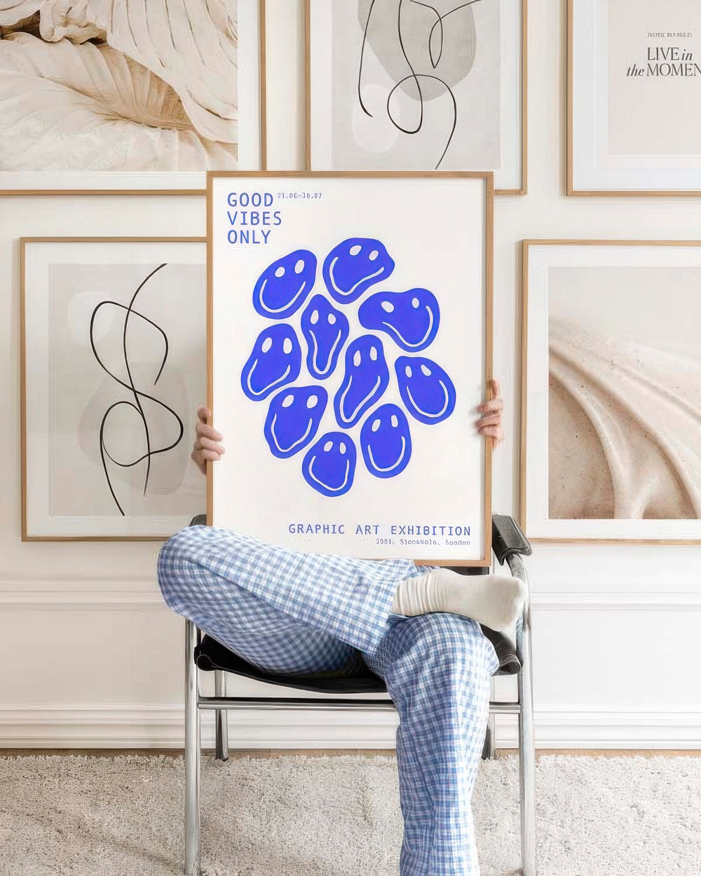 Good Vibes Smiley Print